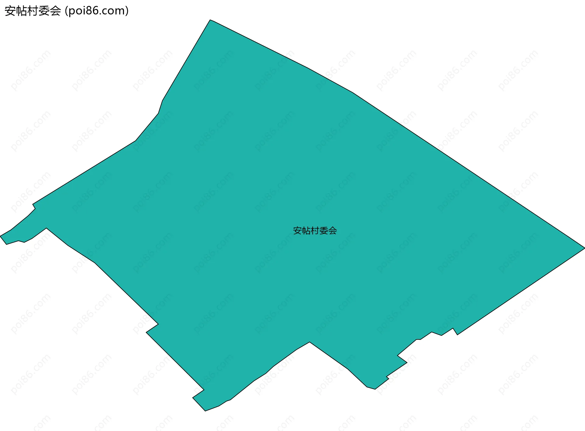 安帖村委会边界地图