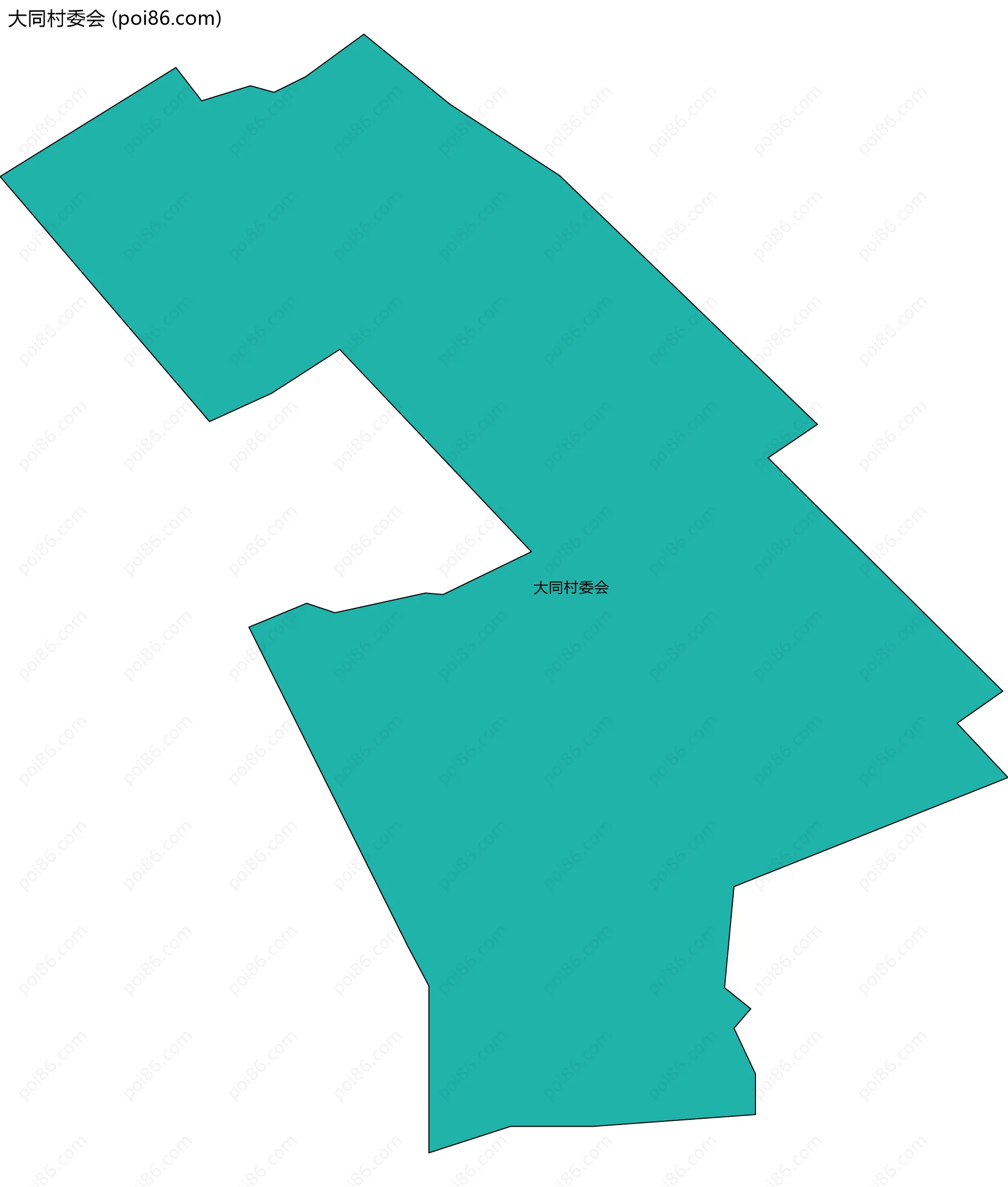 大同村委会边界地图