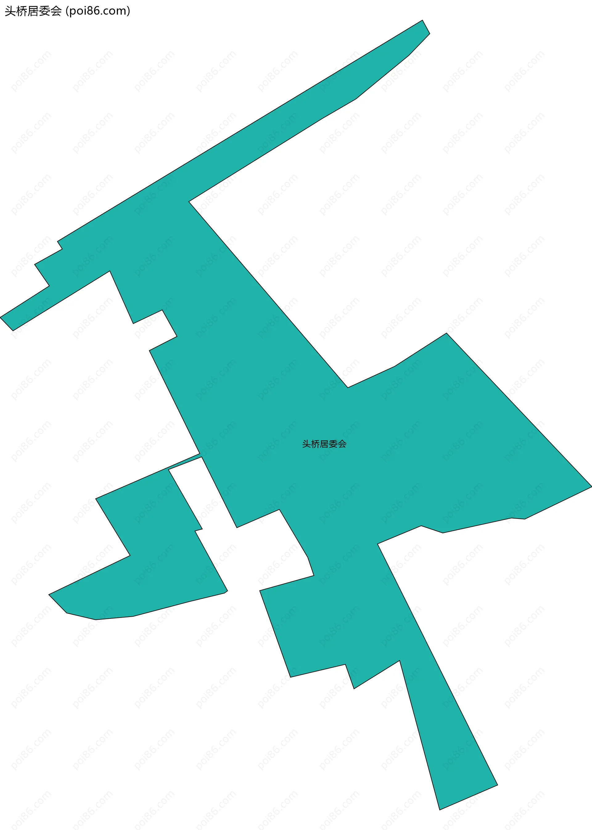 头桥居委会边界地图