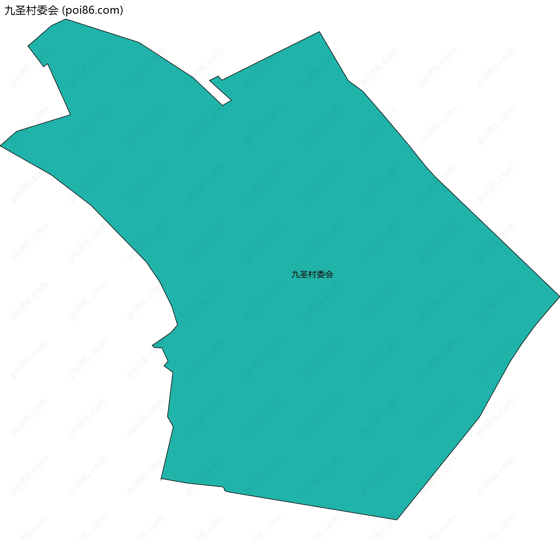 九圣村委会边界地图