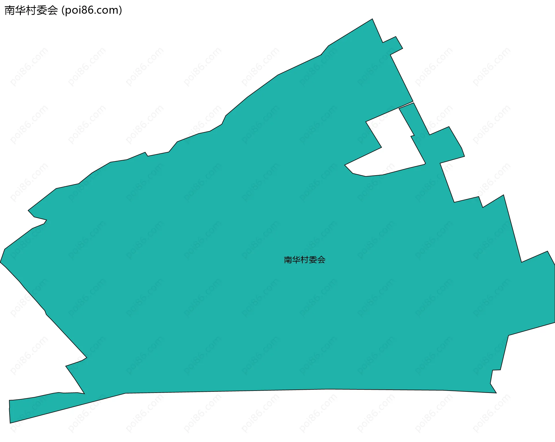 南华村委会边界地图