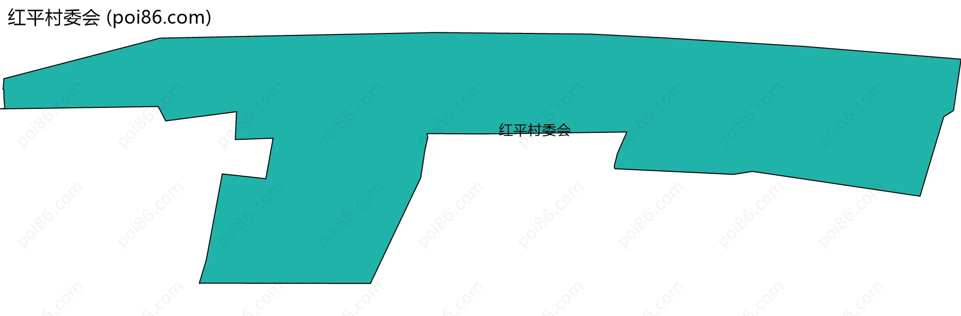 红平村委会边界地图