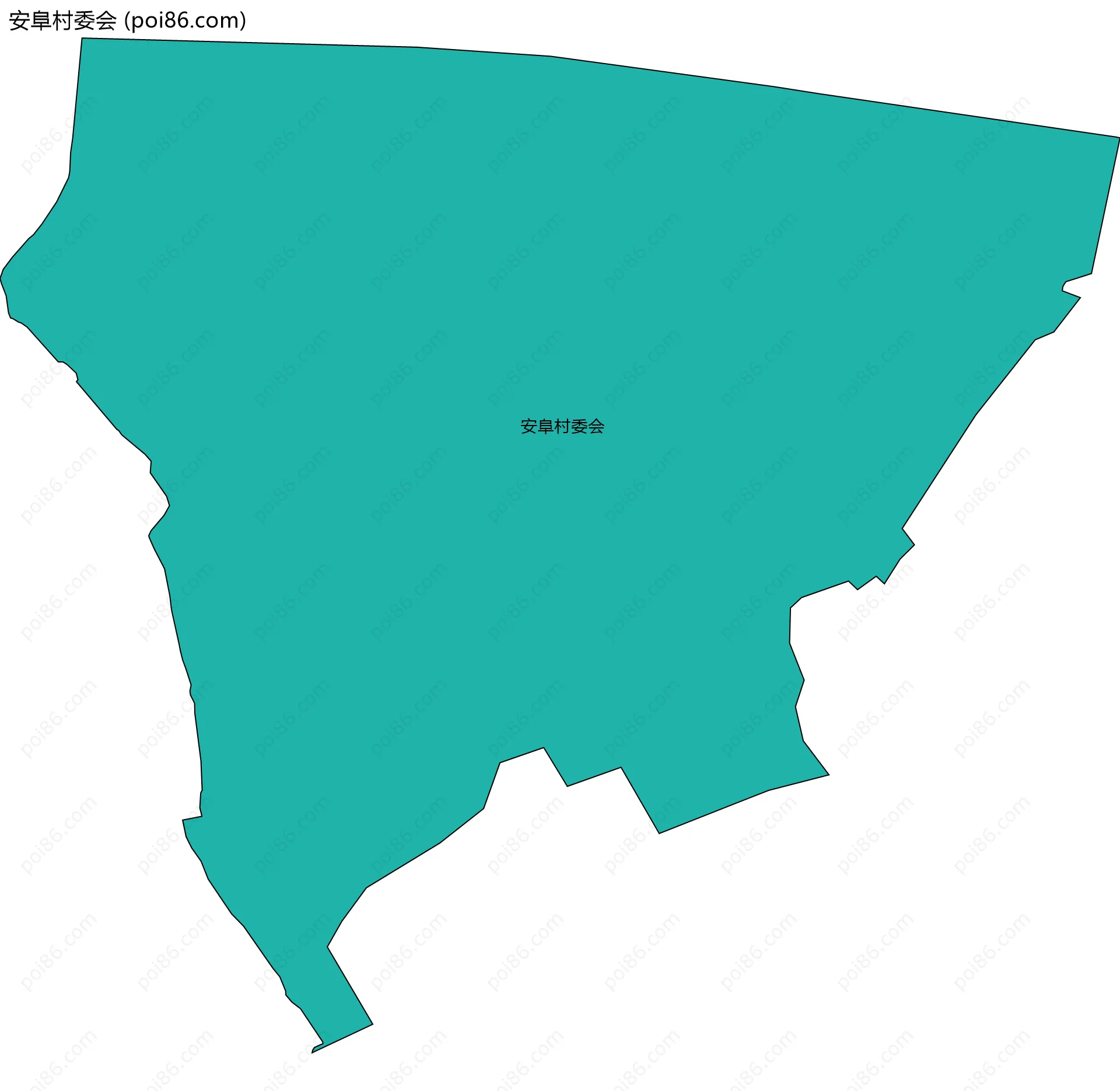 安阜村委会边界地图