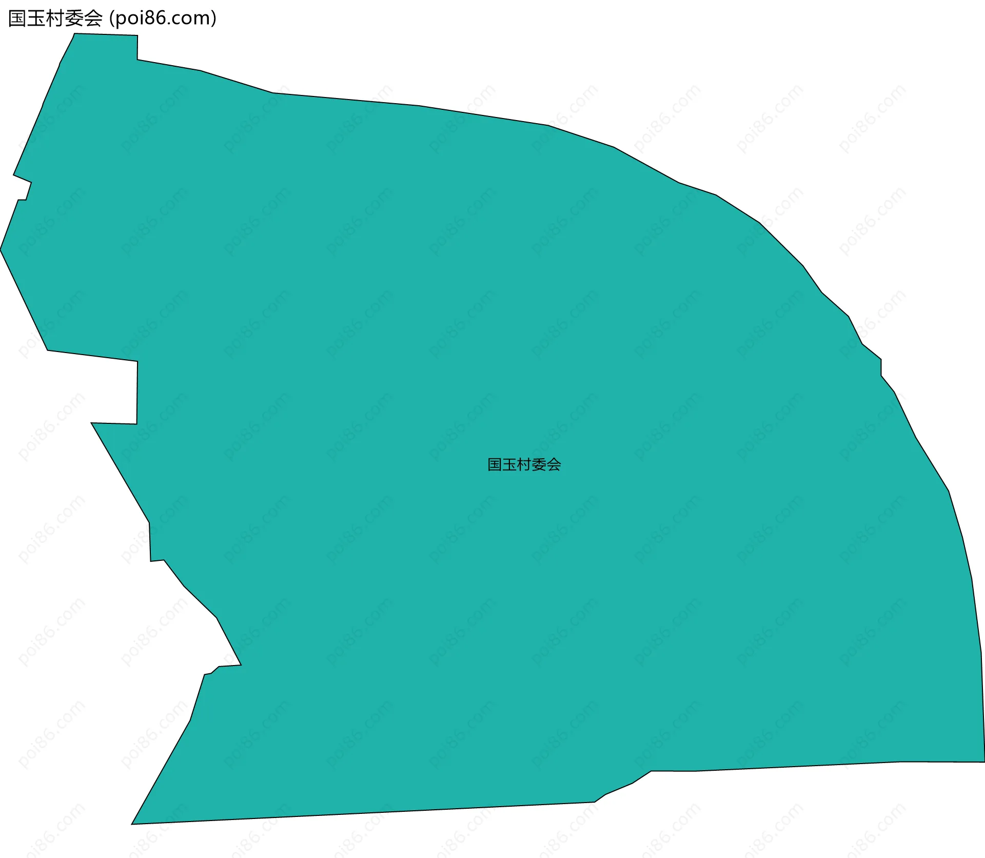 国玉村委会边界地图