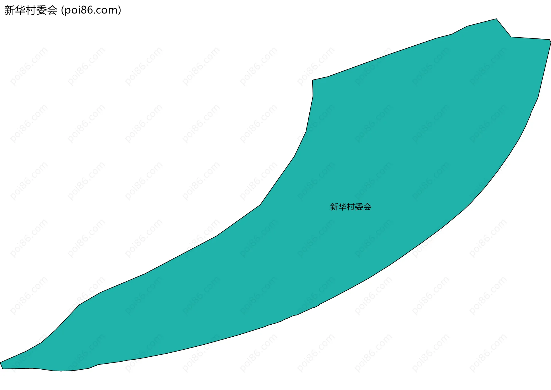 新华村委会边界地图