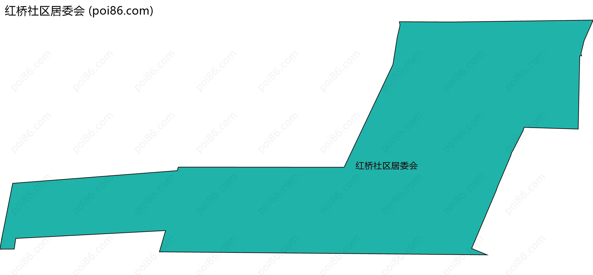 红桥社区居委会边界地图
