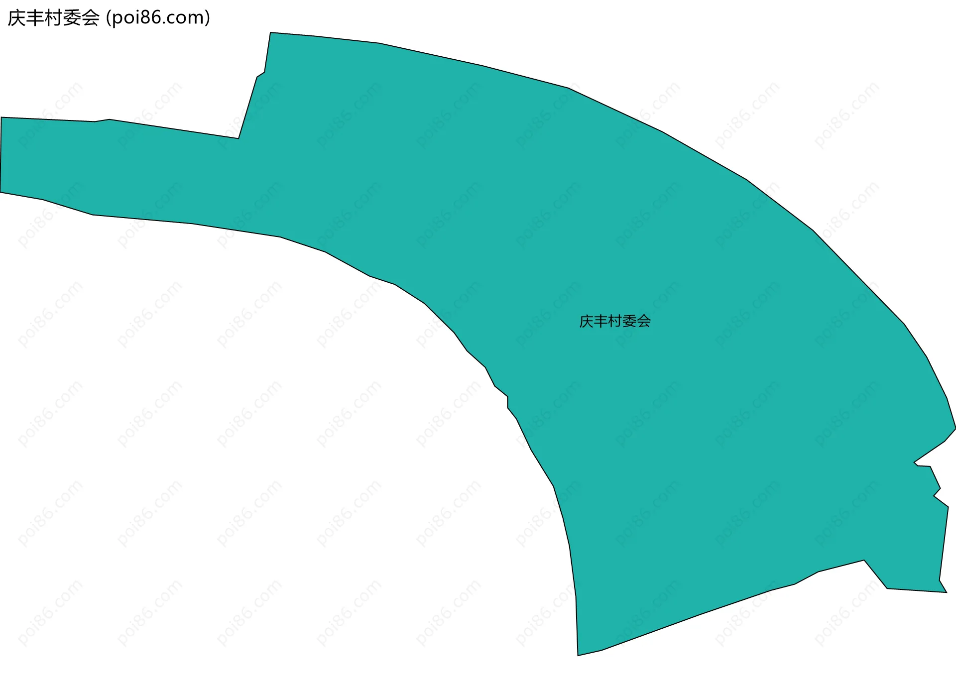 庆丰村委会边界地图