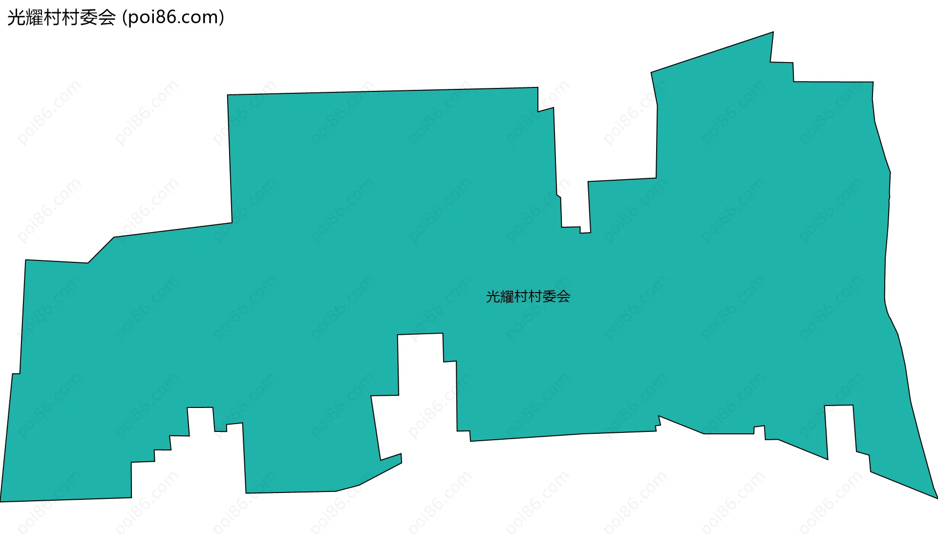光耀村村委会边界地图