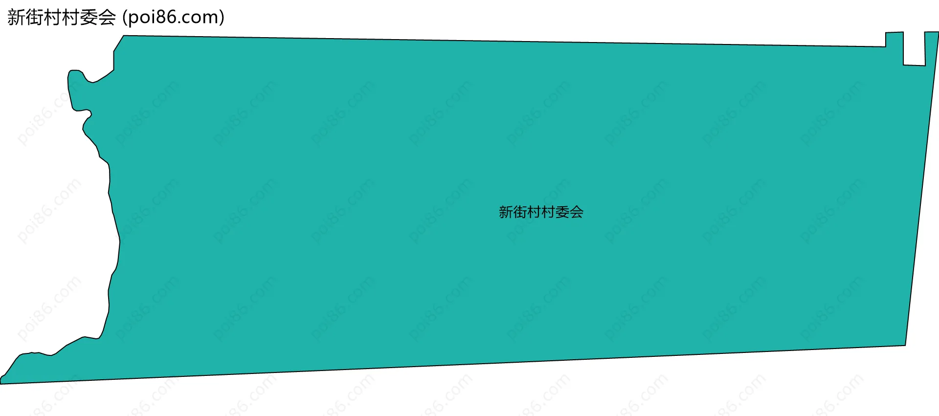 新街村村委会边界地图