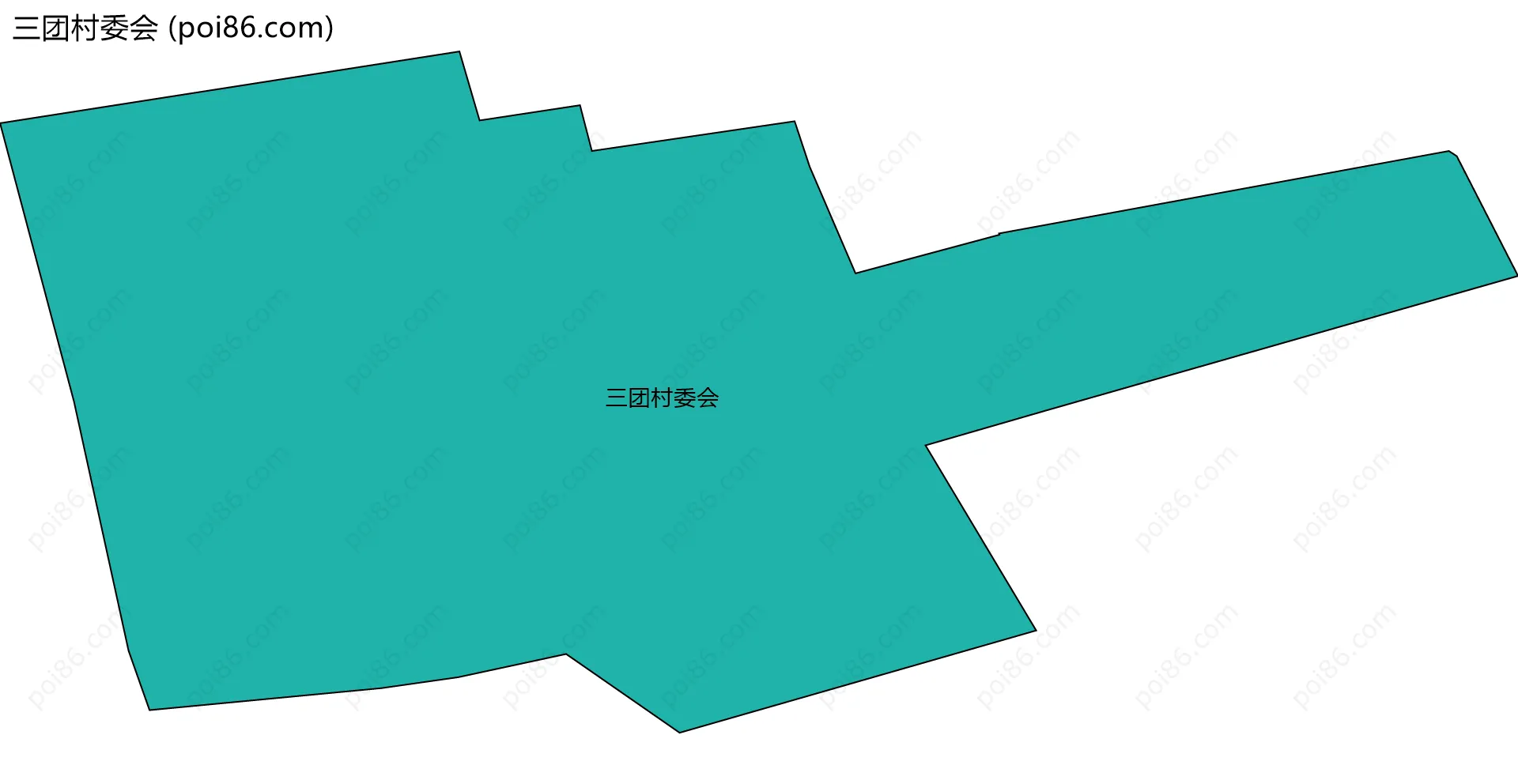 三团村委会边界地图
