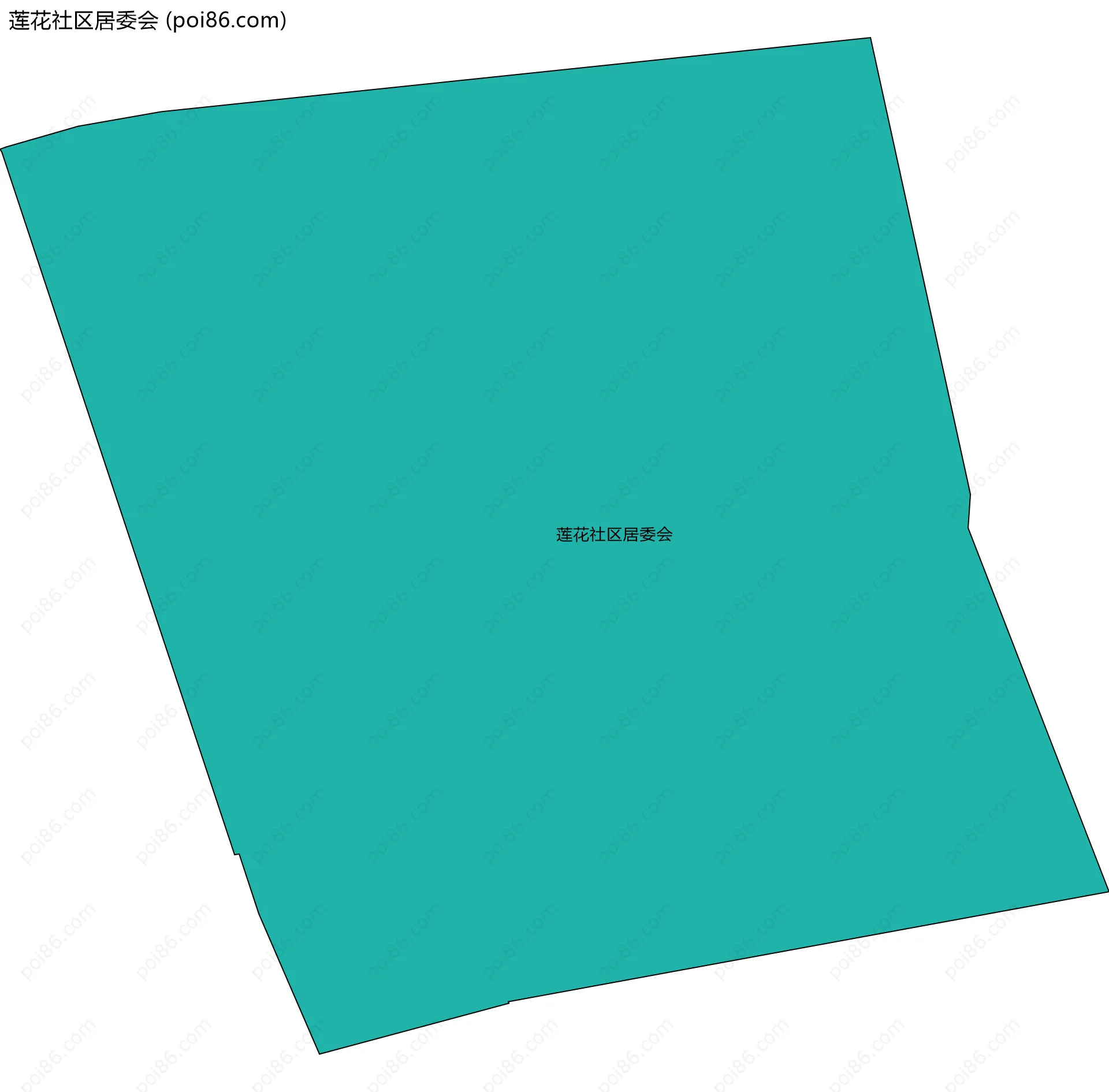 莲花社区居委会边界地图