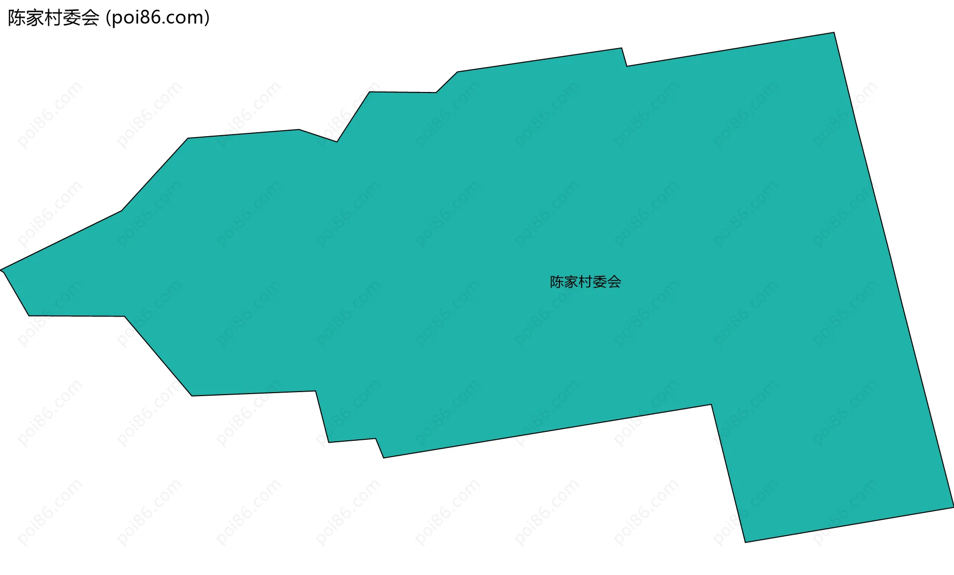 陈家村委会边界地图
