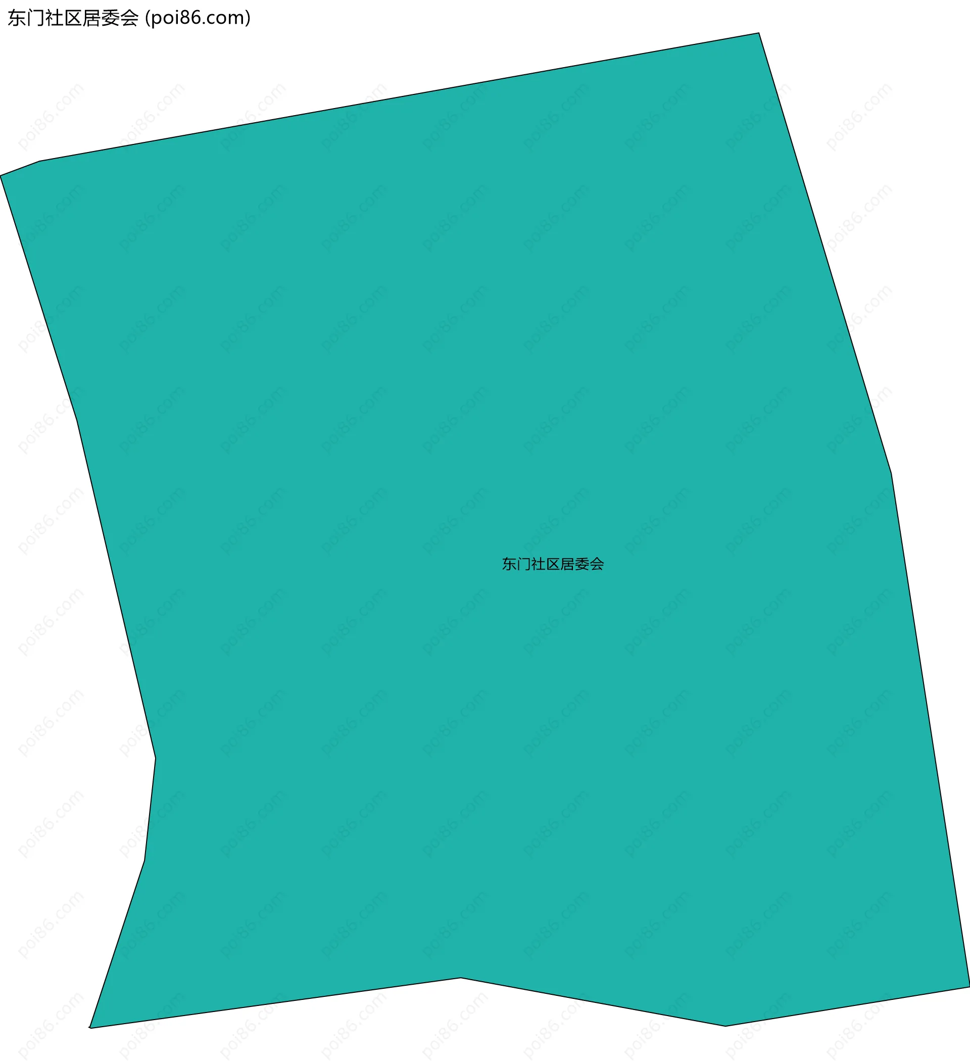 东门社区居委会边界地图