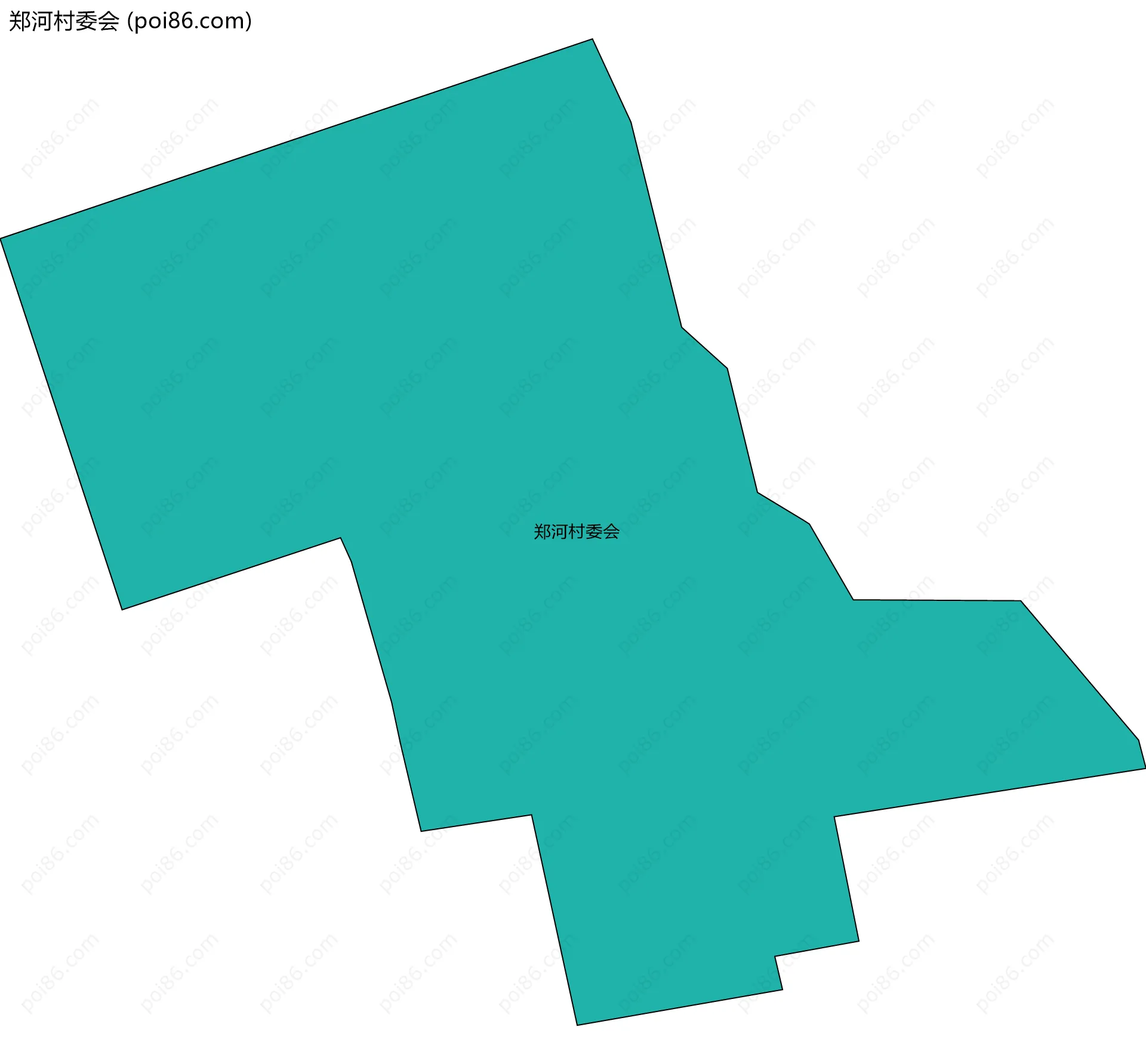 郑河村委会边界地图