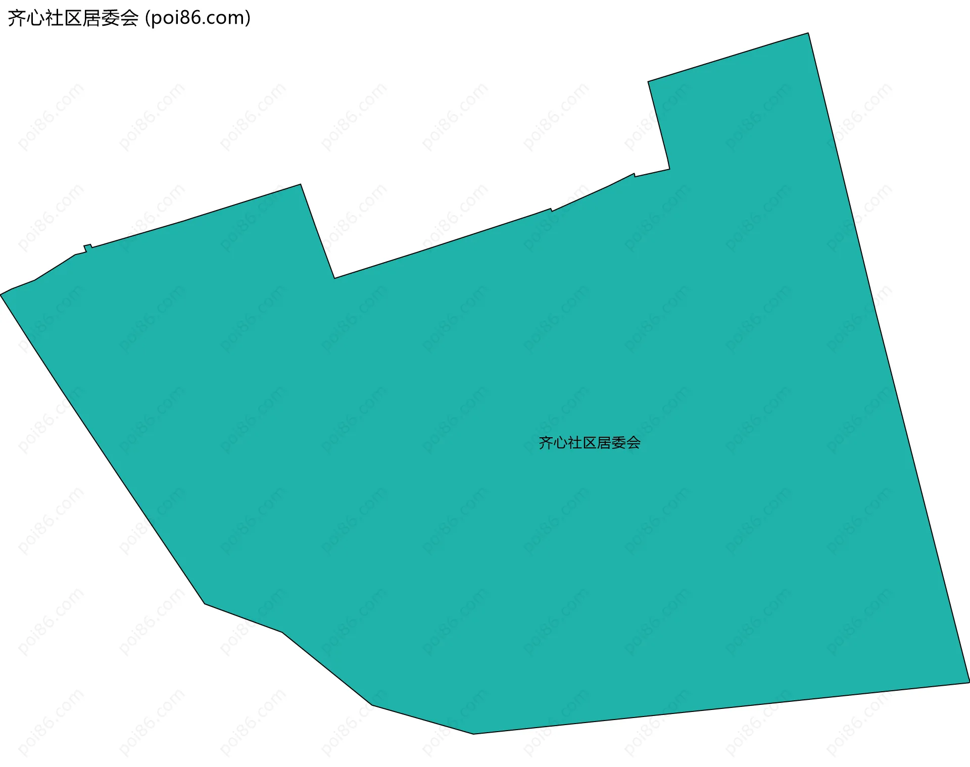 齐心社区居委会边界地图