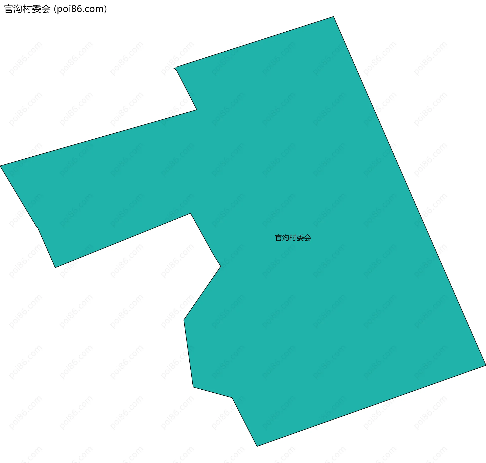 官沟村委会边界地图