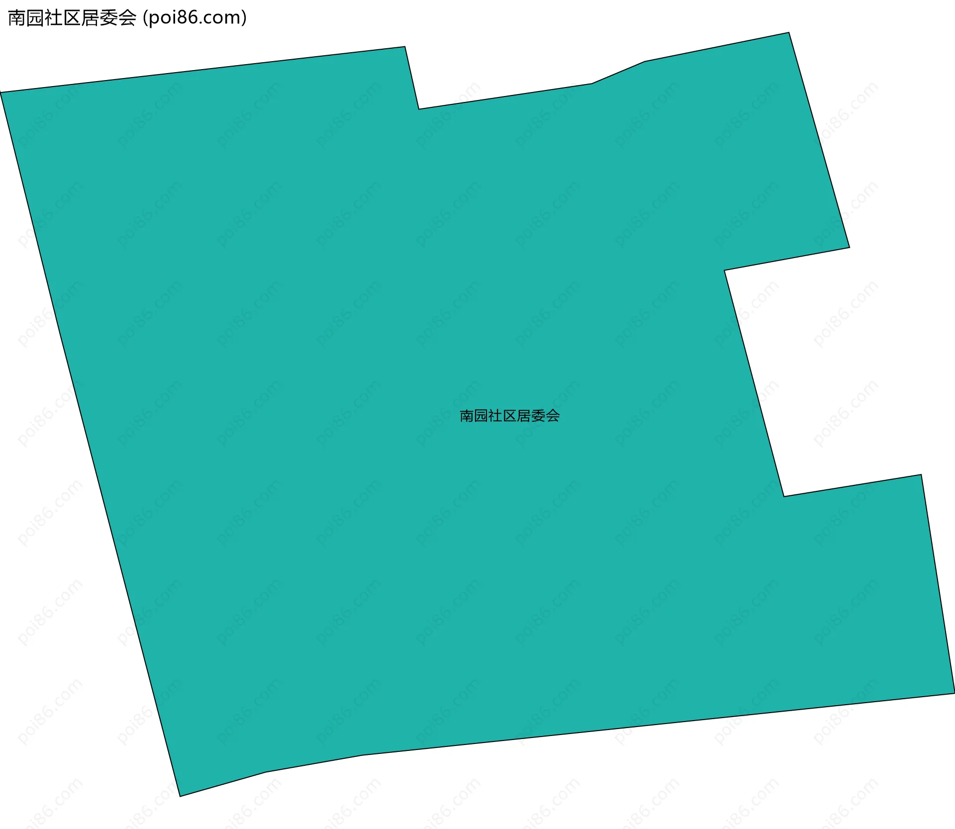 南园社区居委会边界地图