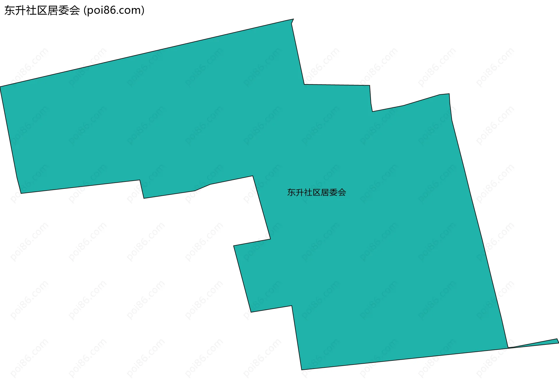 东升社区居委会边界地图