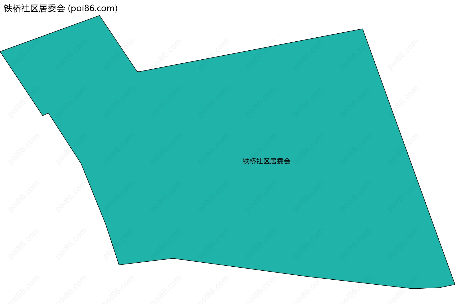 铁桥社区居委会边界地图
