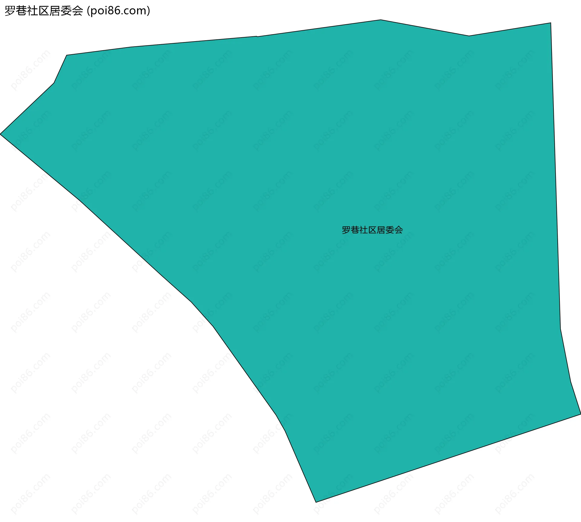 罗巷社区居委会边界地图