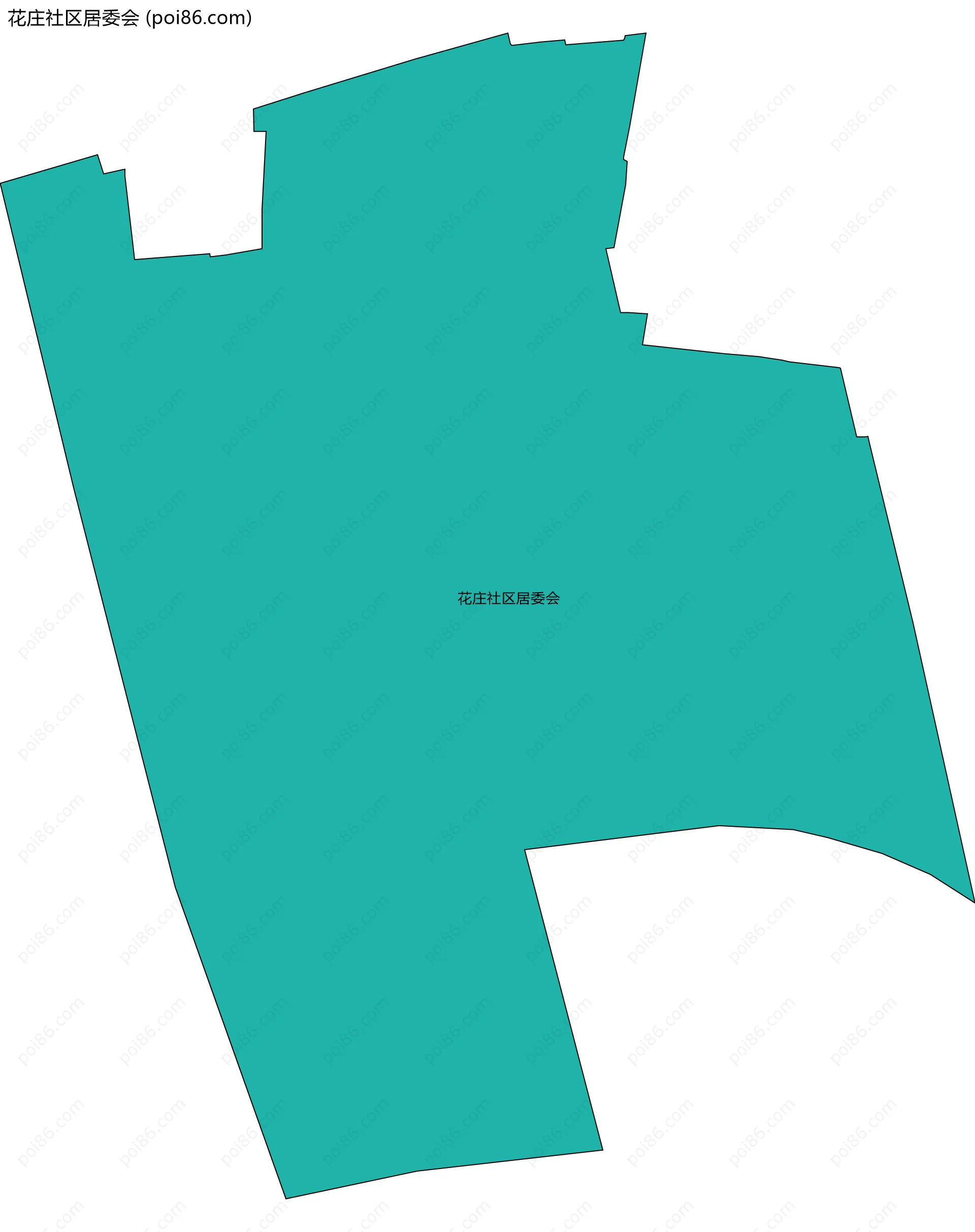 花庄社区居委会边界地图