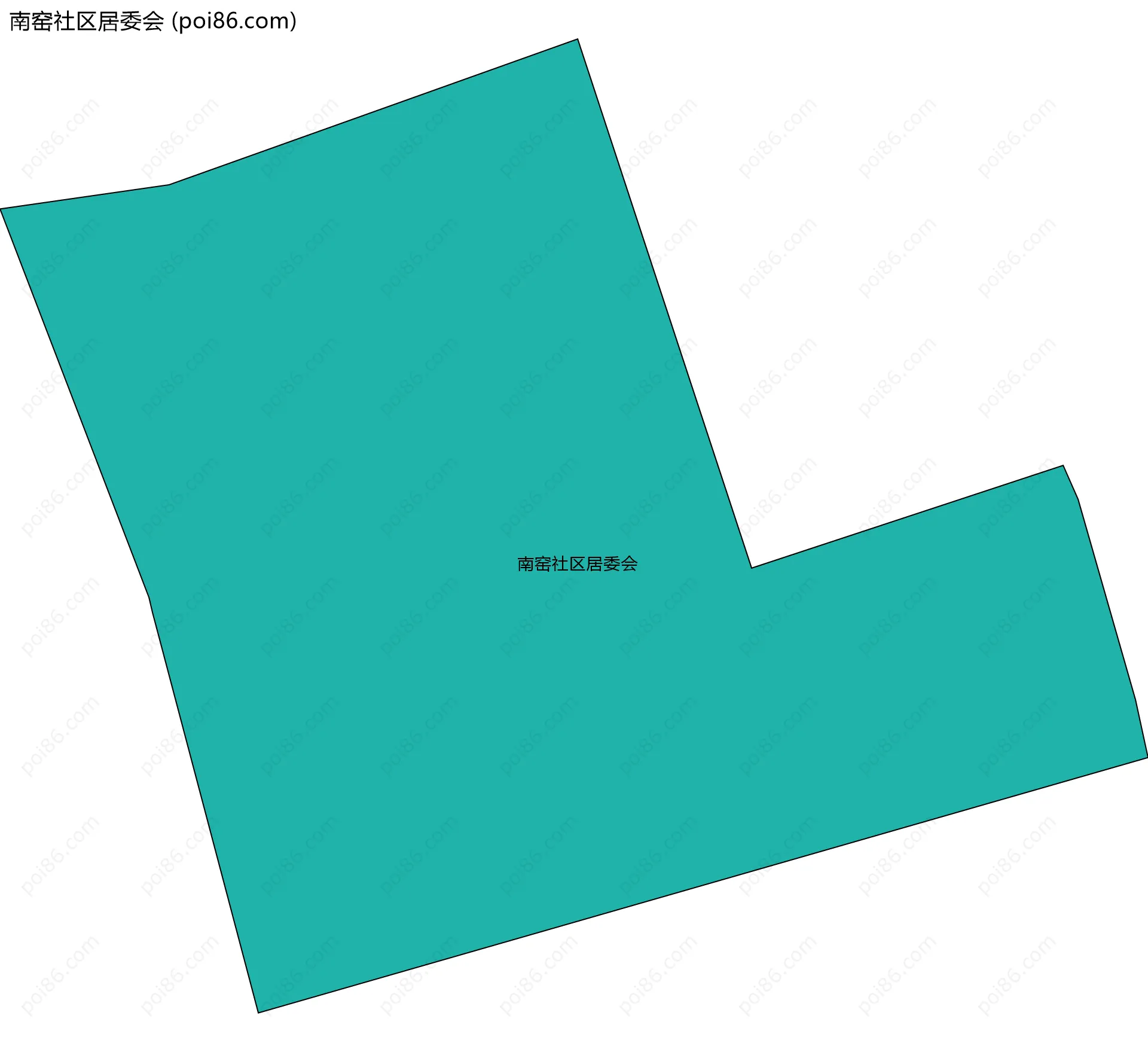 南窑社区居委会边界地图