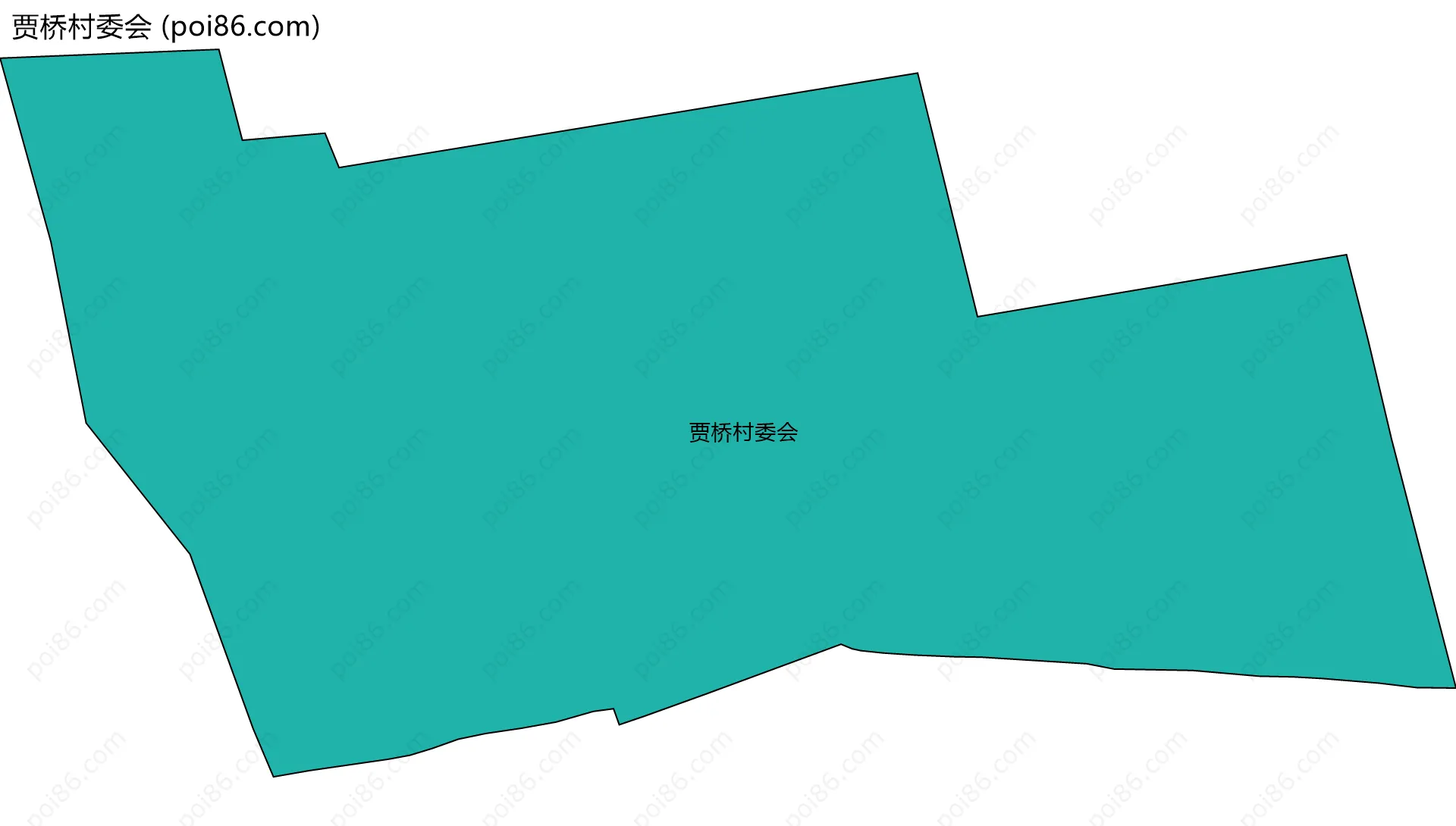 贾桥村委会边界地图
