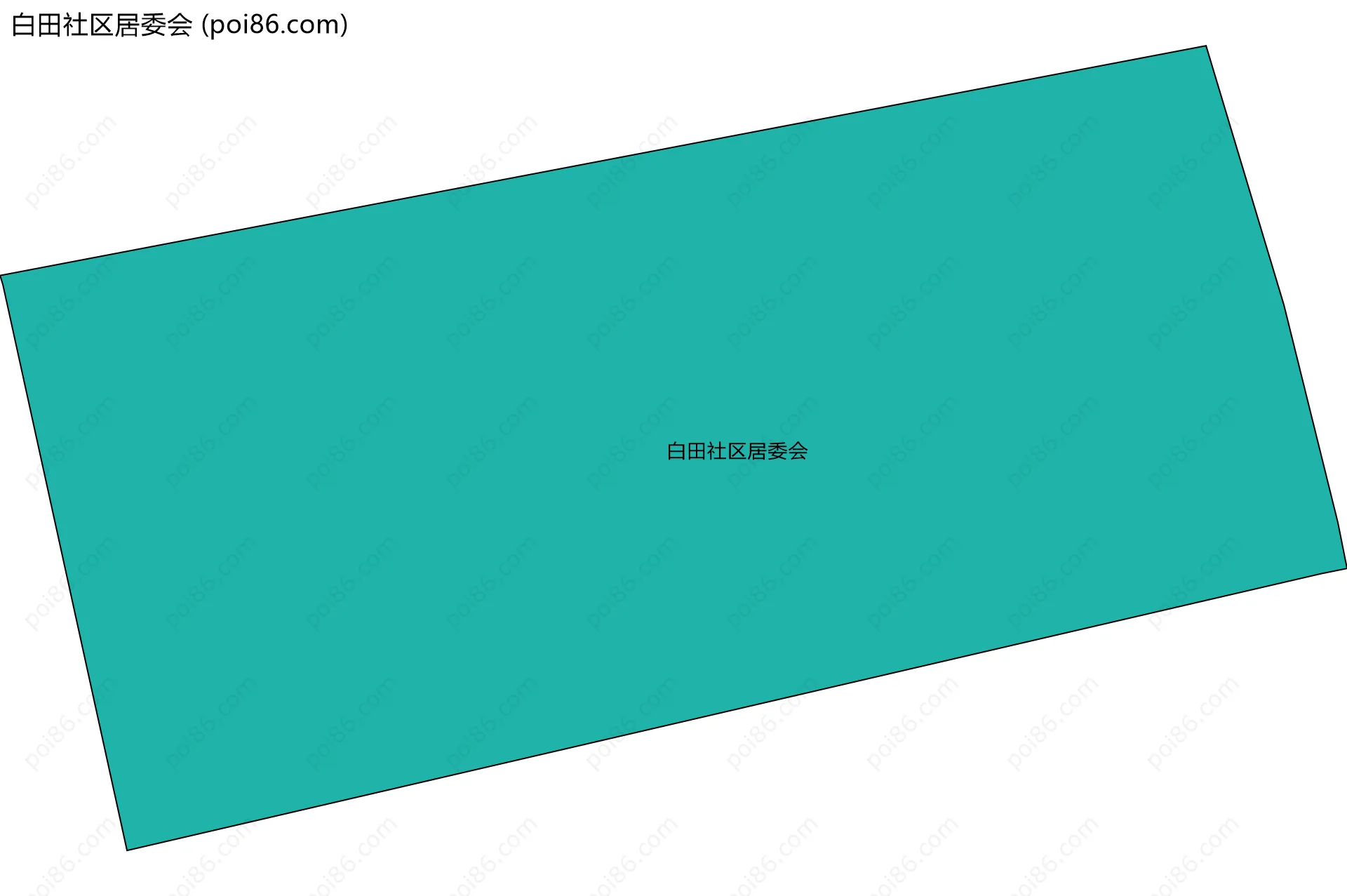 白田社区居委会边界地图