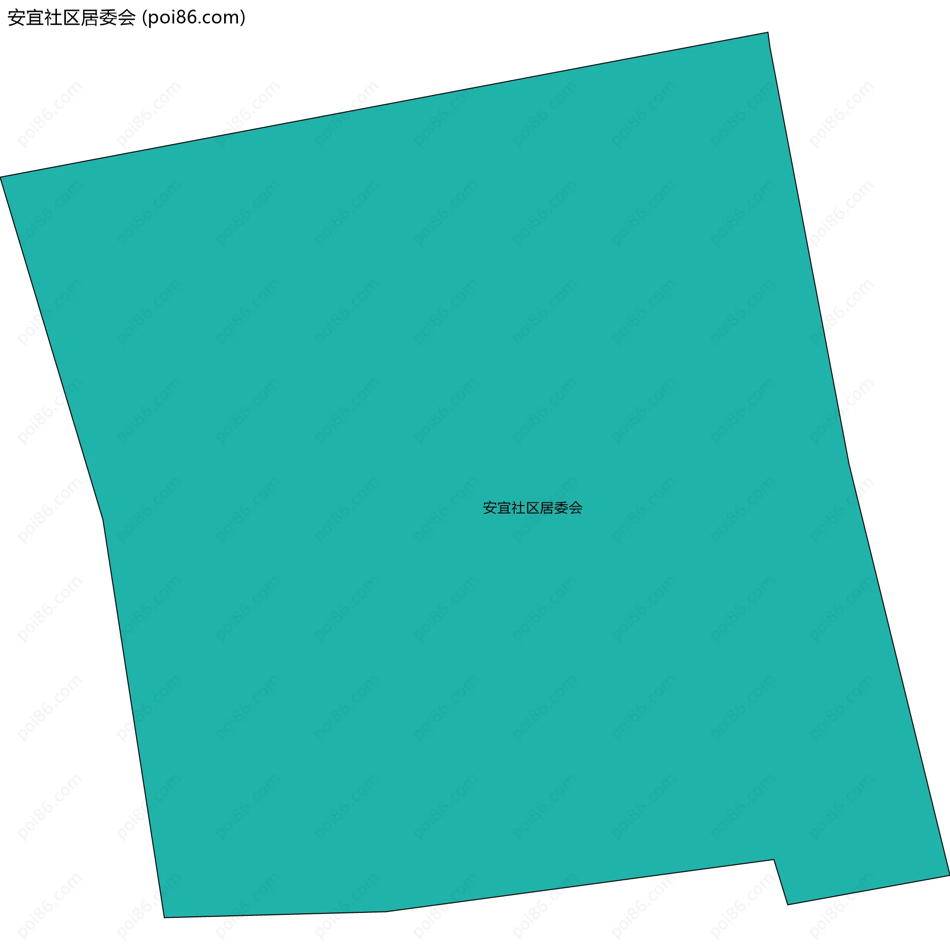 安宜社区居委会边界地图