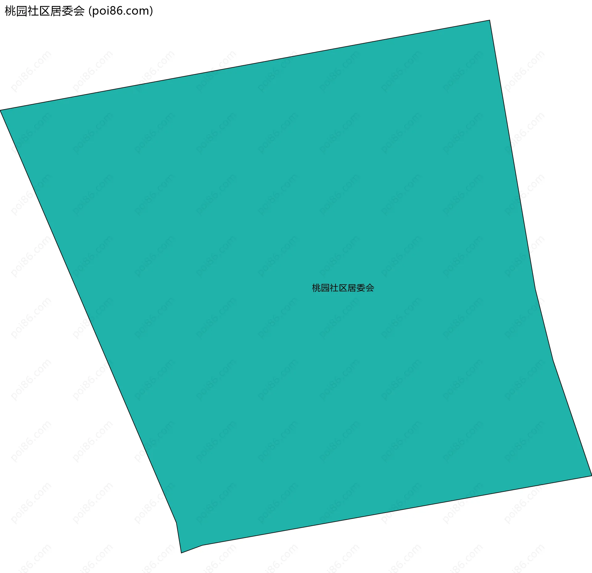 桃园社区居委会边界地图