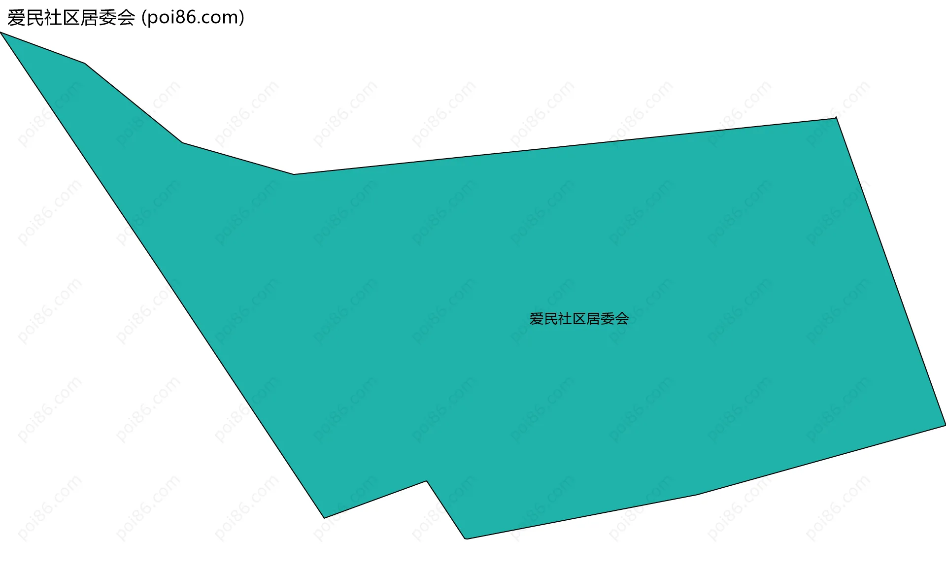 爱民社区居委会边界地图