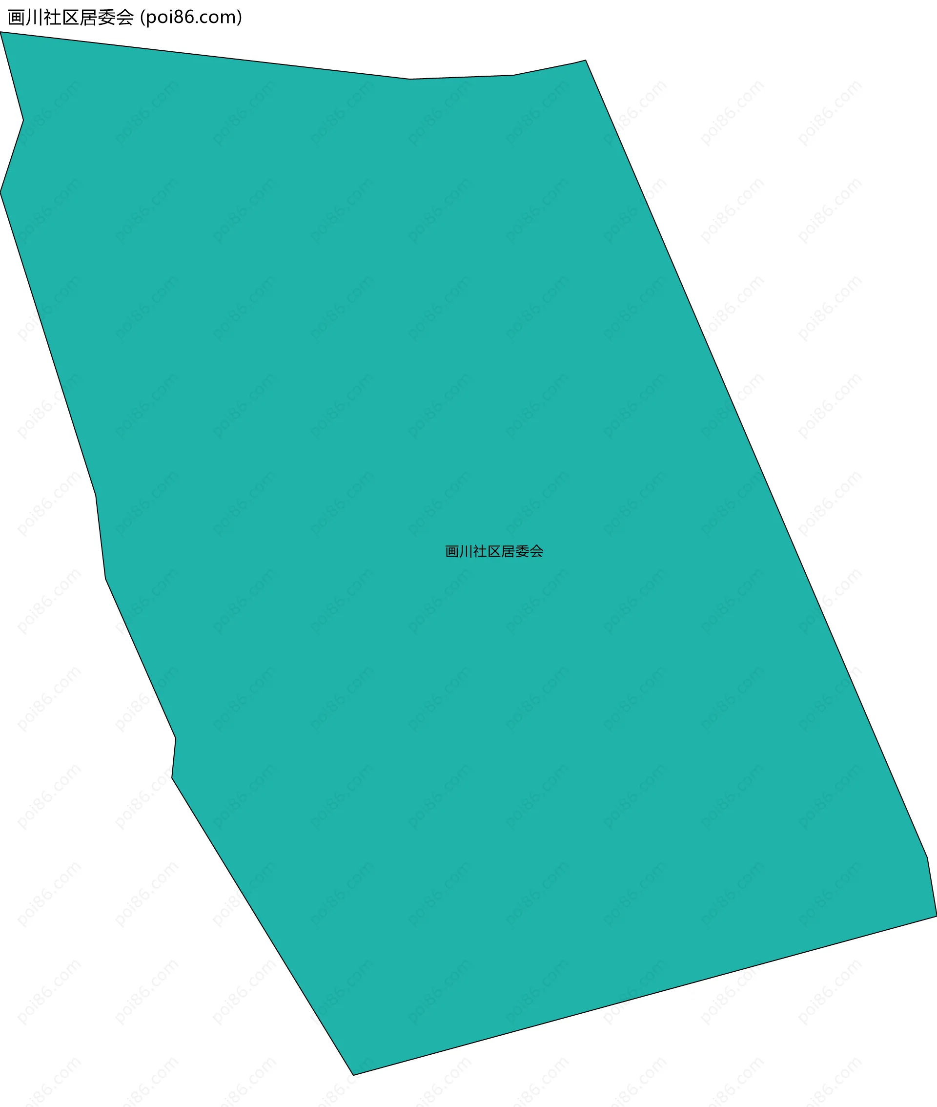 画川社区居委会边界地图