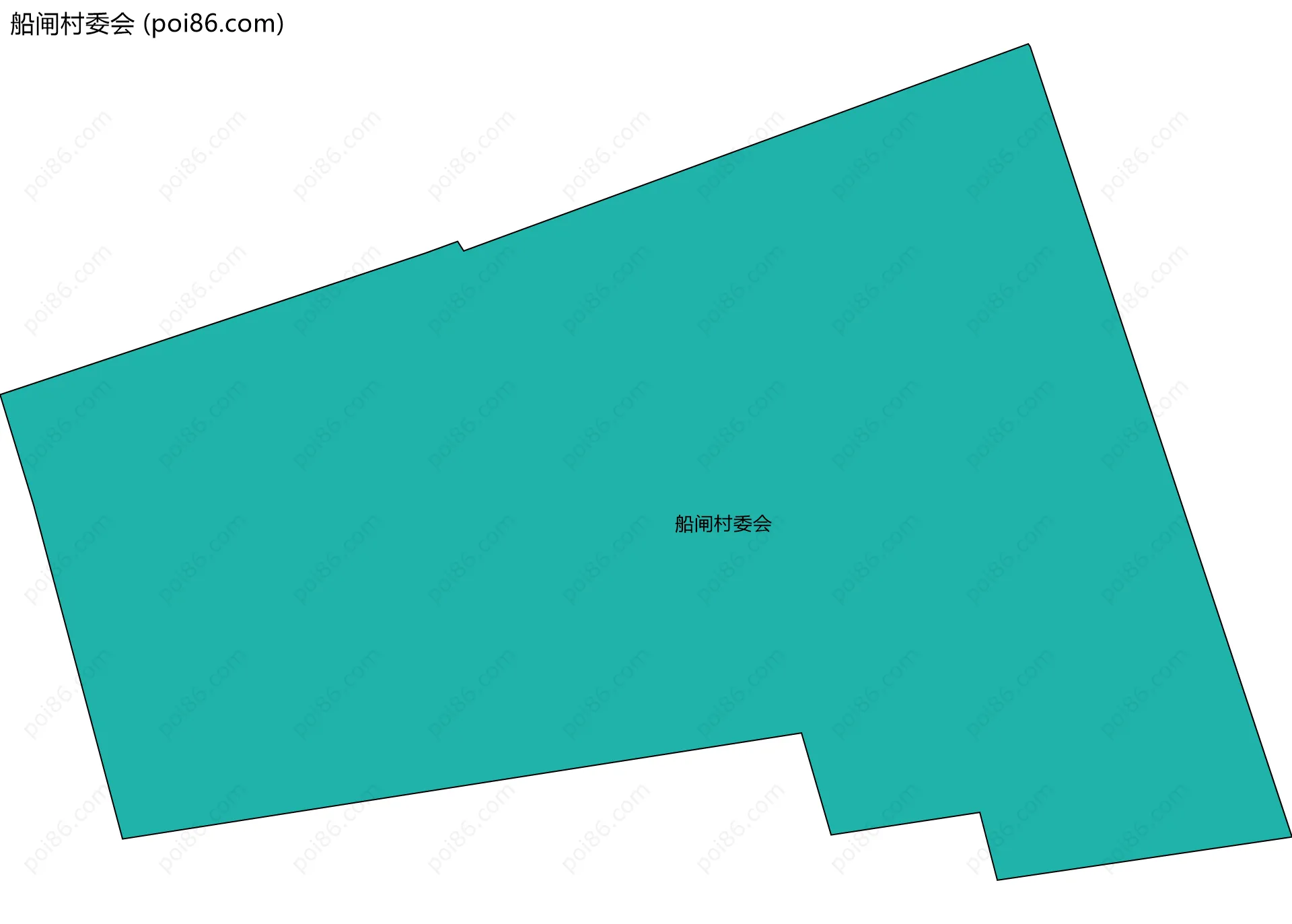 船闸村委会边界地图