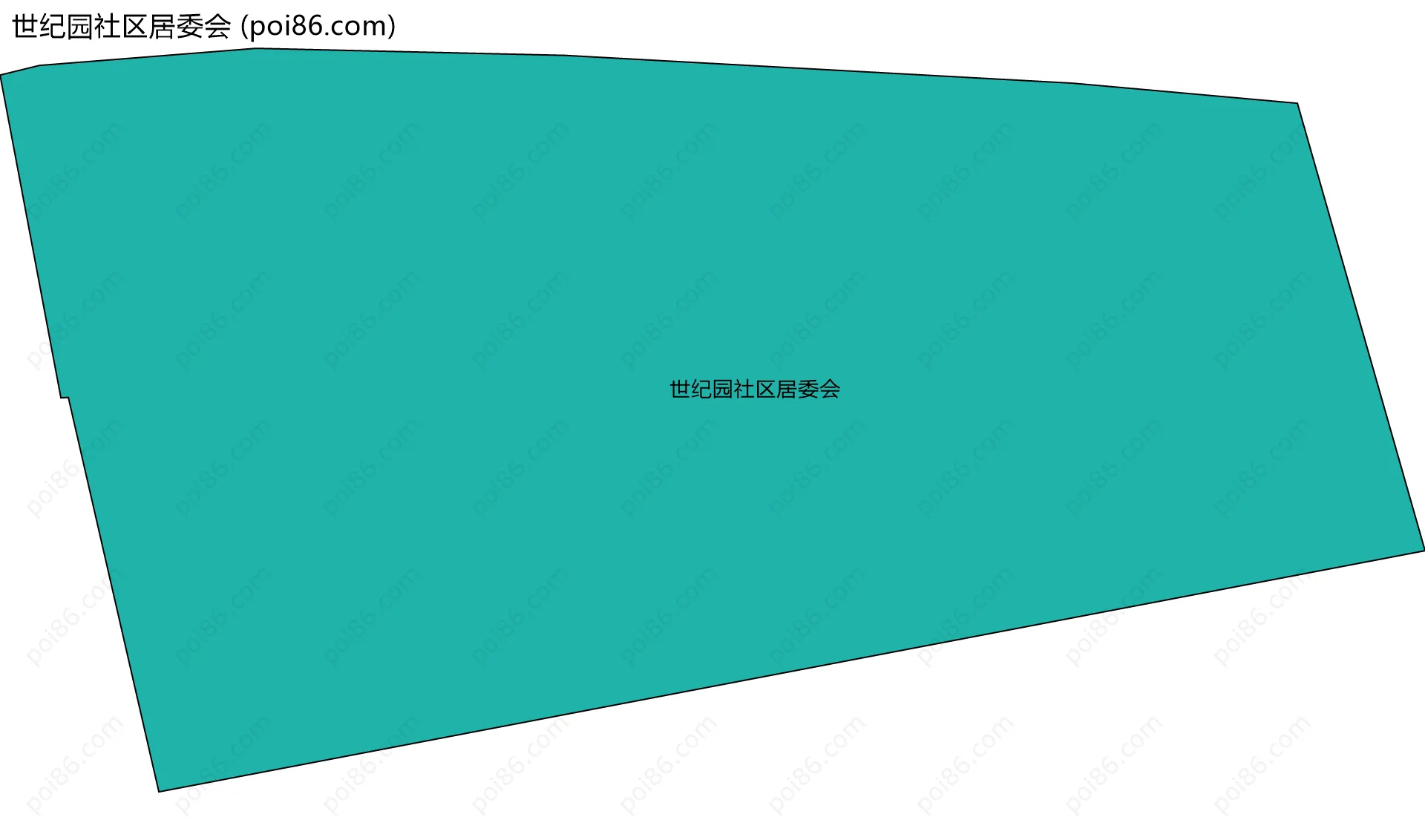 世纪园社区居委会边界地图