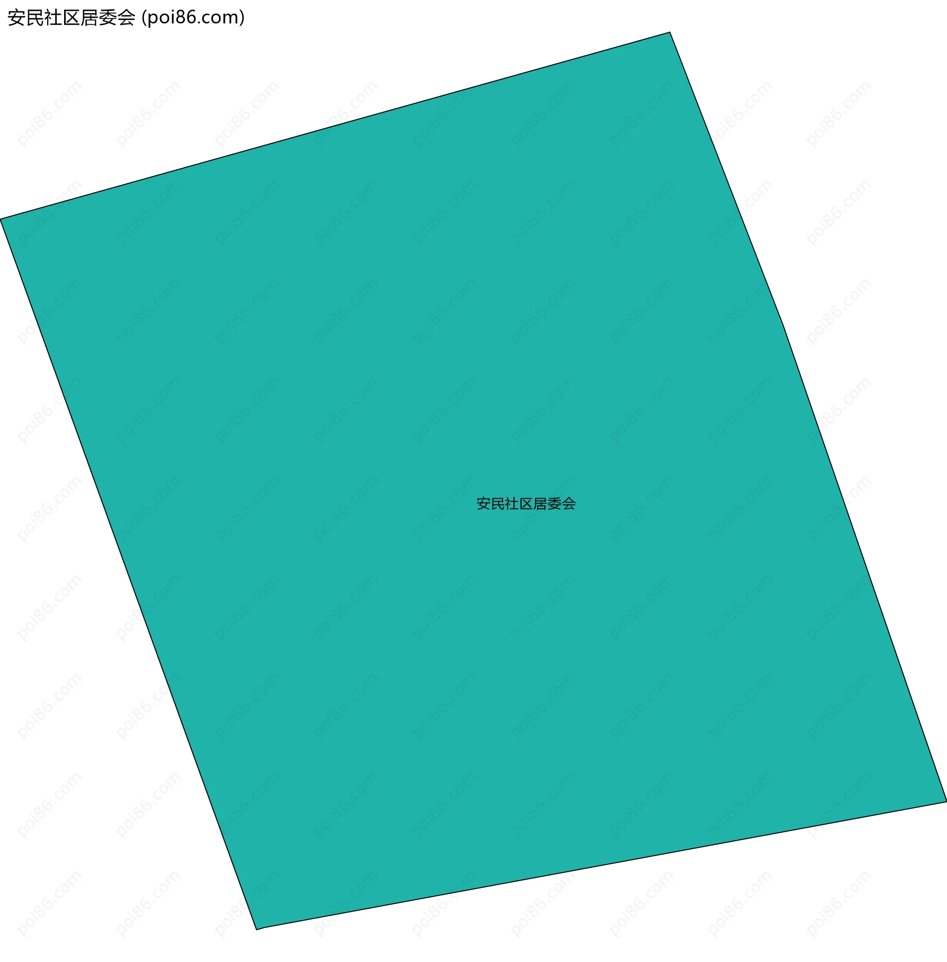 安民社区居委会边界地图