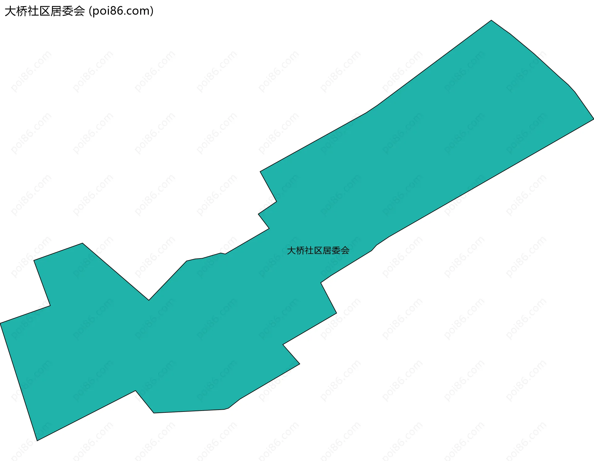大桥社区居委会边界地图