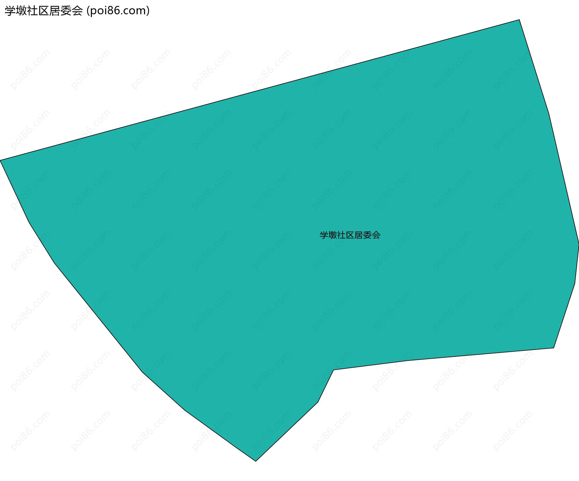 学墩社区居委会边界地图