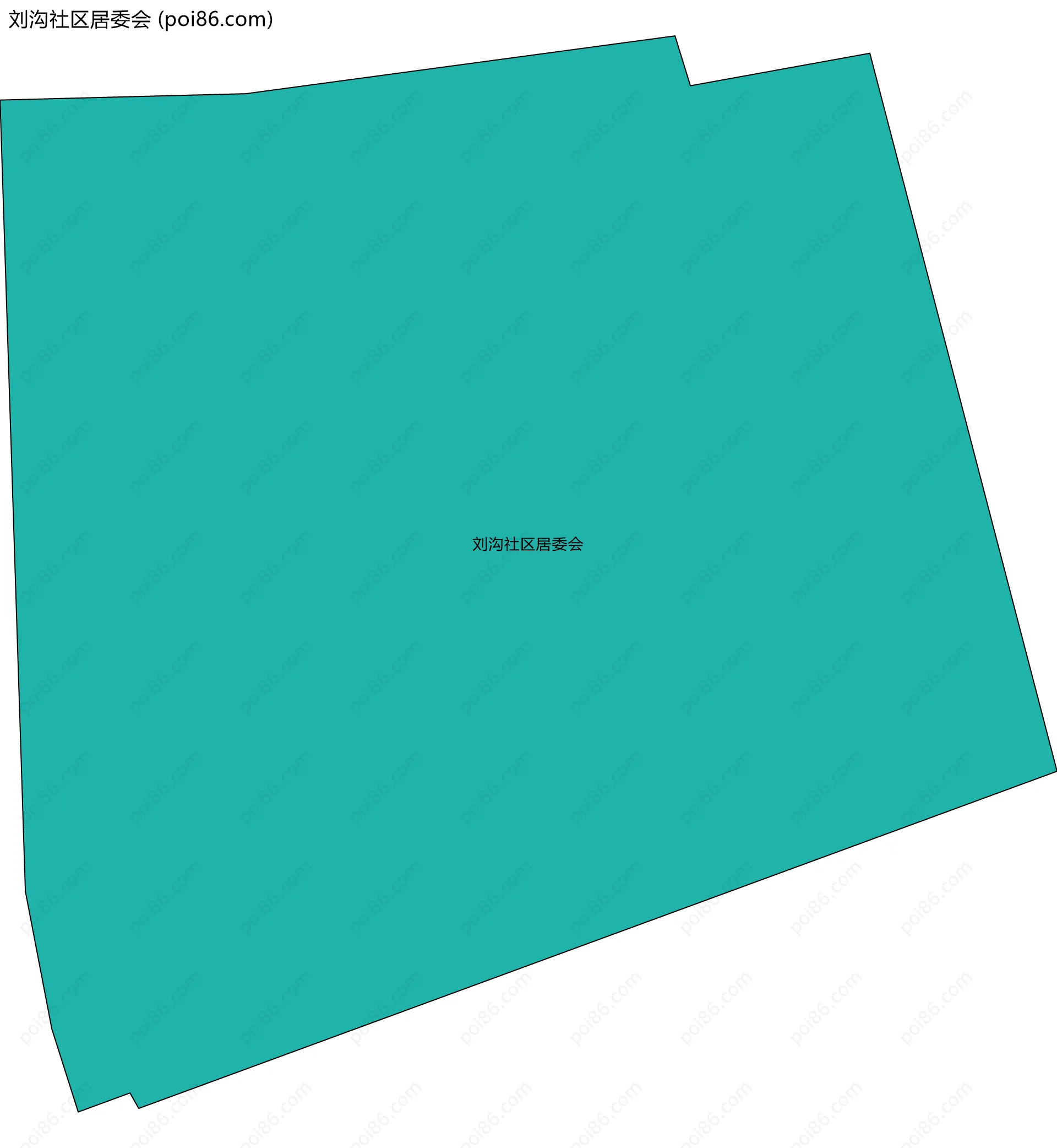 刘沟社区居委会边界地图