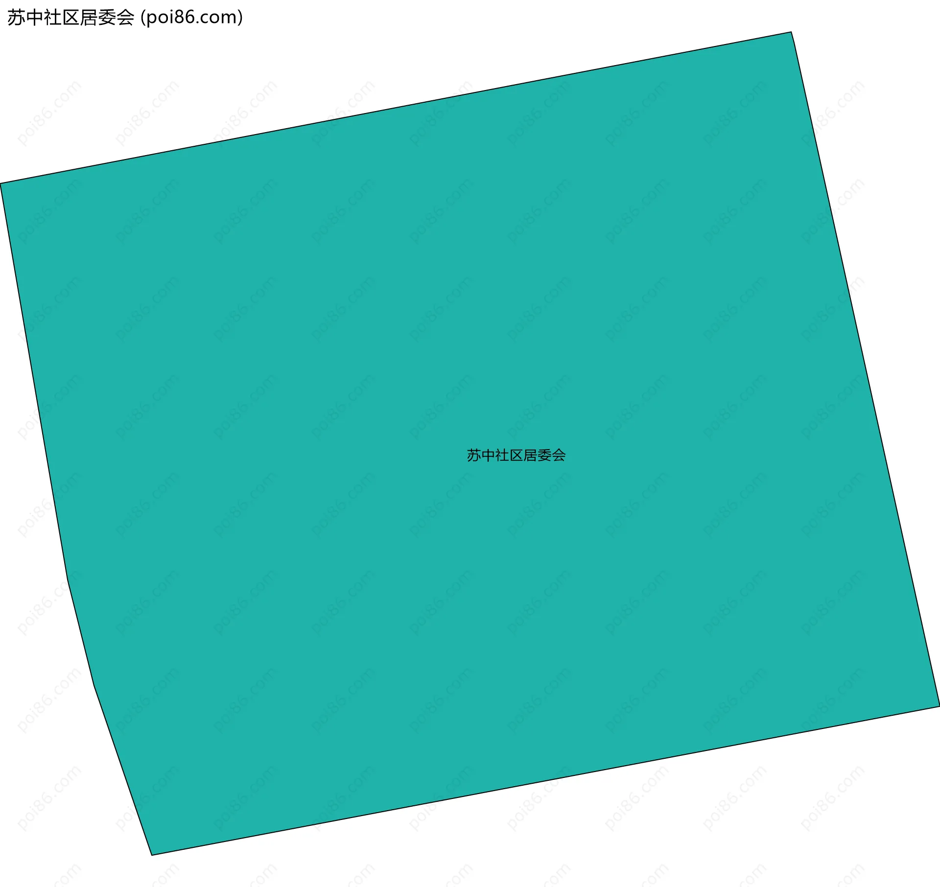 苏中社区居委会边界地图