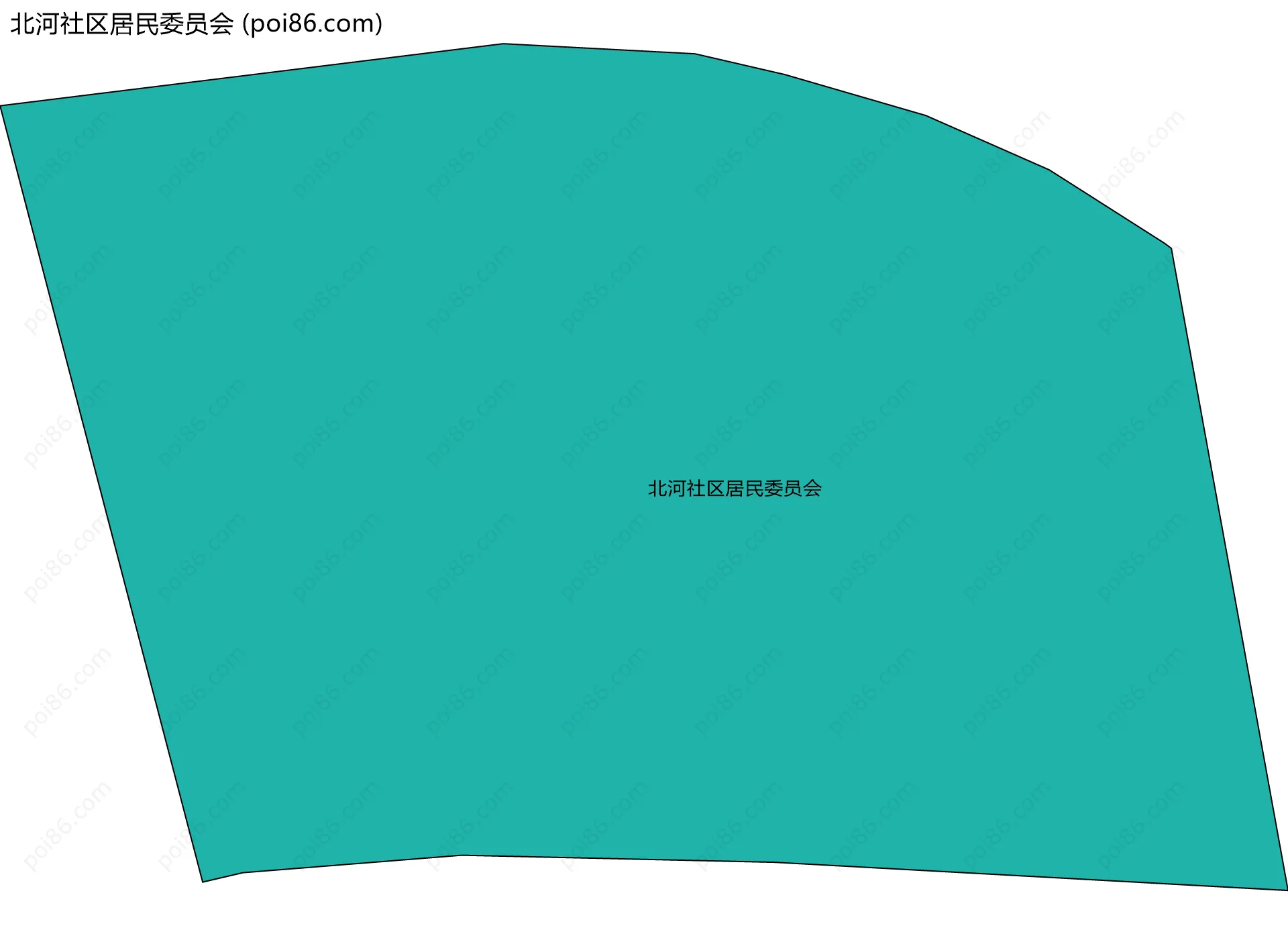 北河社区居民委员会边界地图