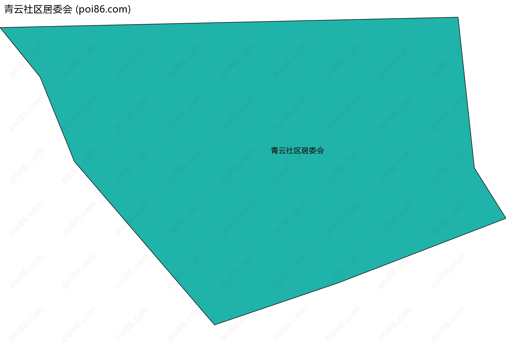 青云社区居委会边界地图