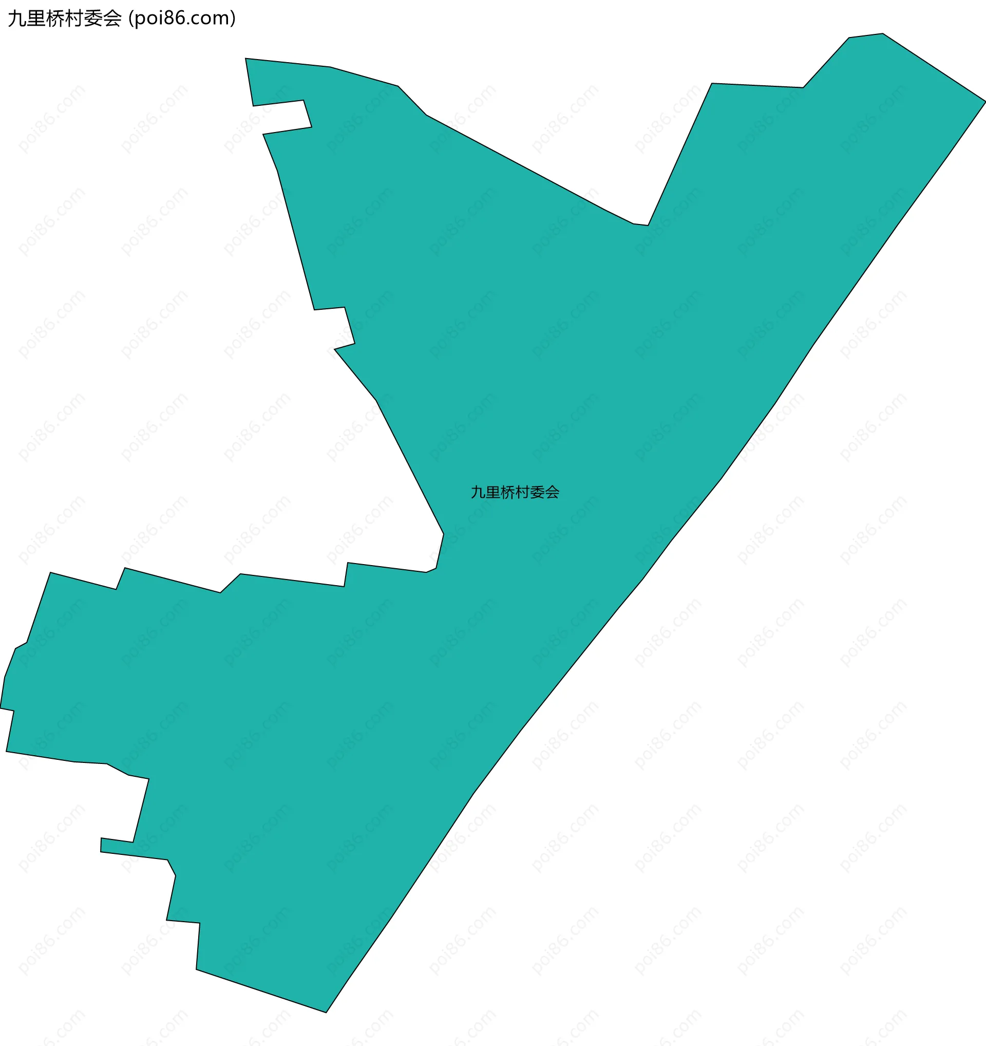 九里桥村委会边界地图