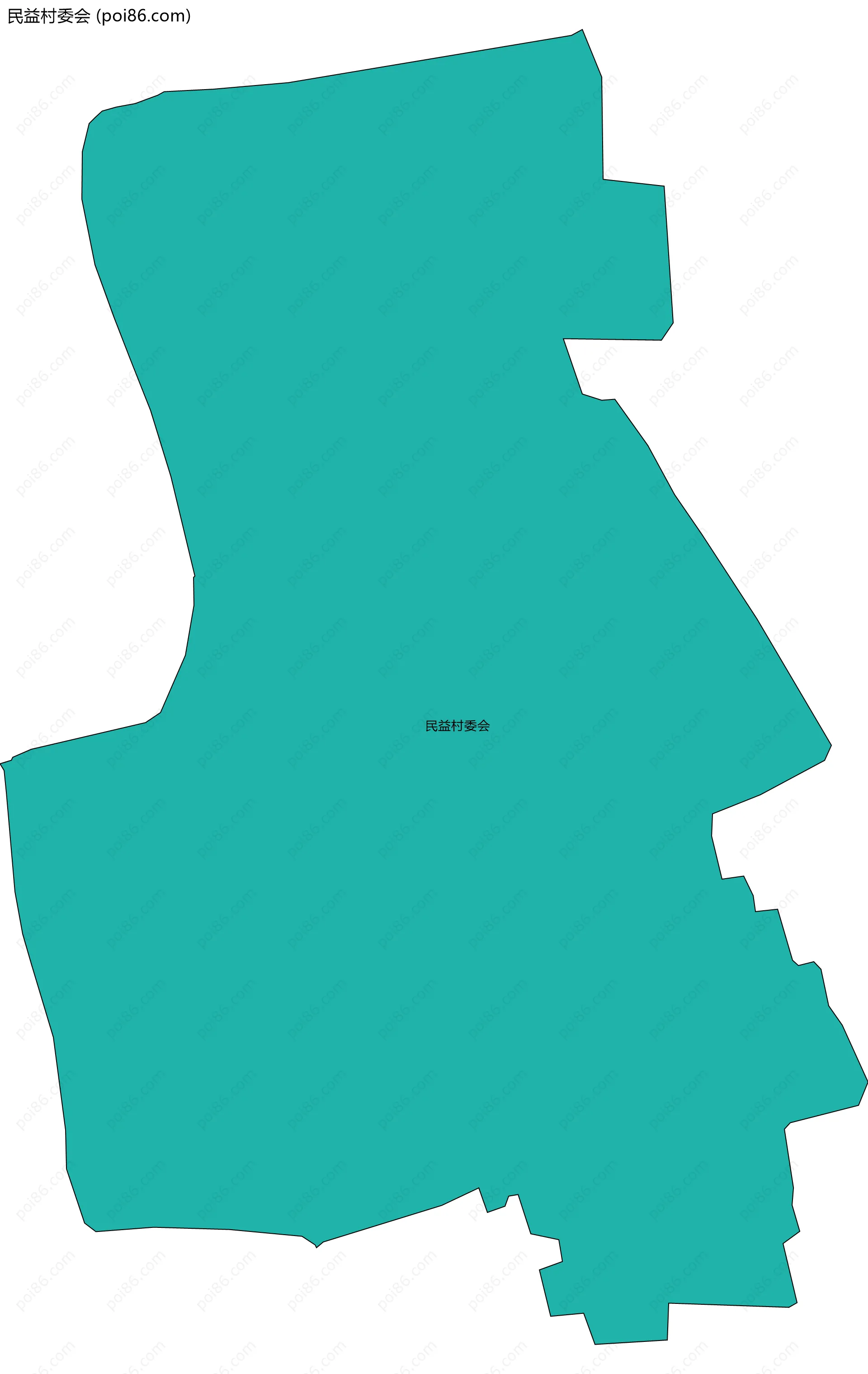 民益村委会边界地图