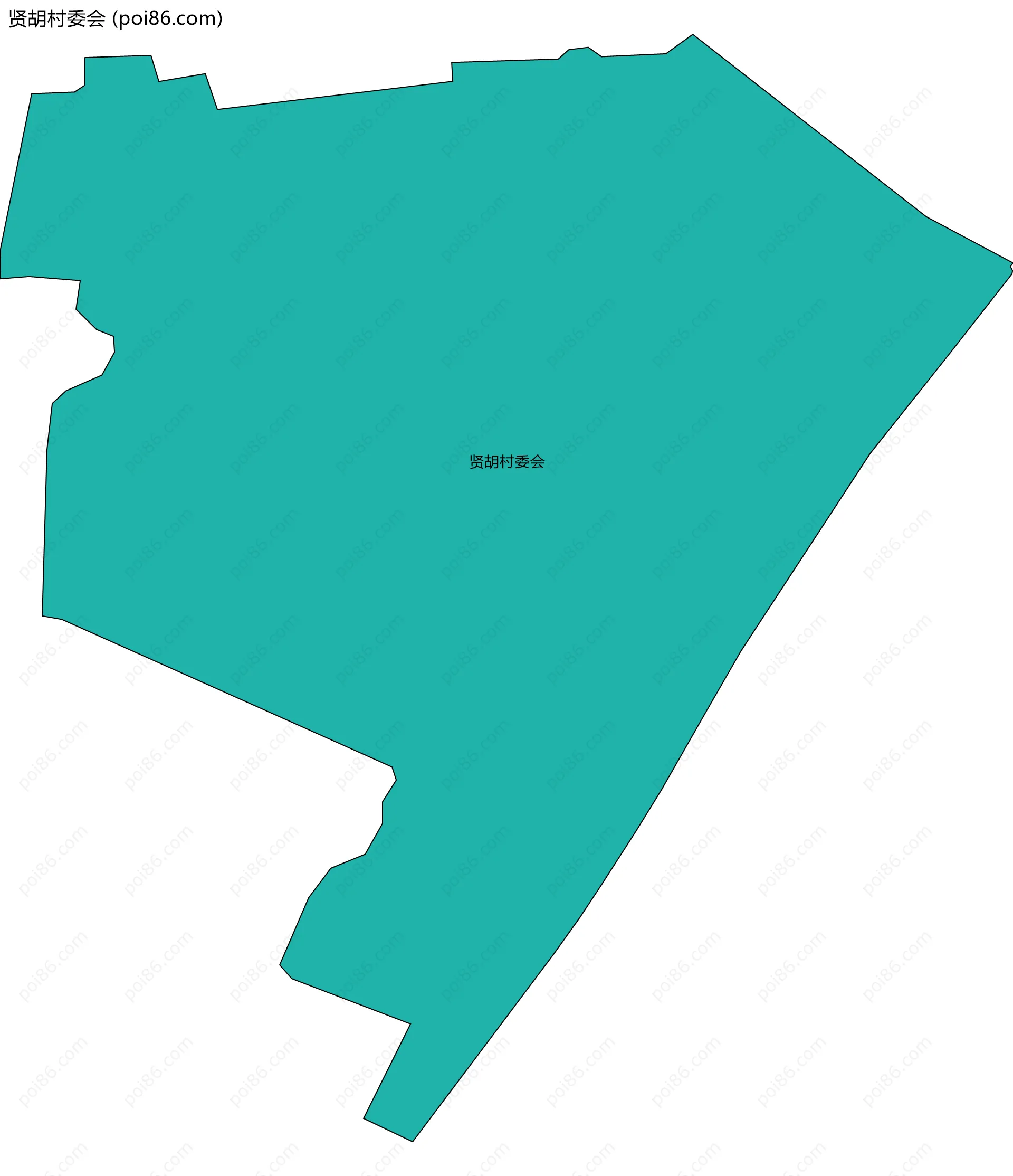 贤胡村委会边界地图