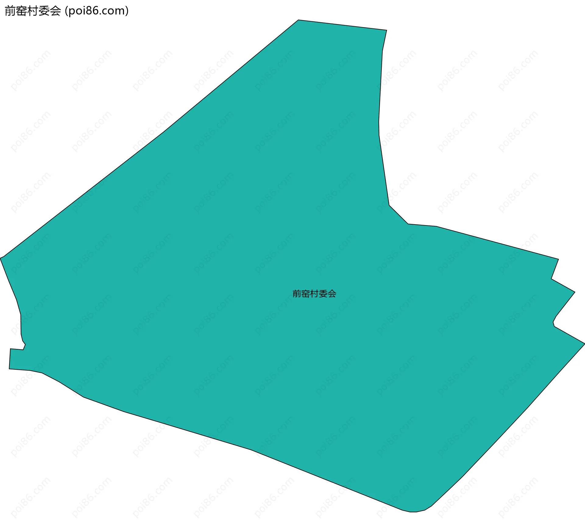 前窑村委会边界地图