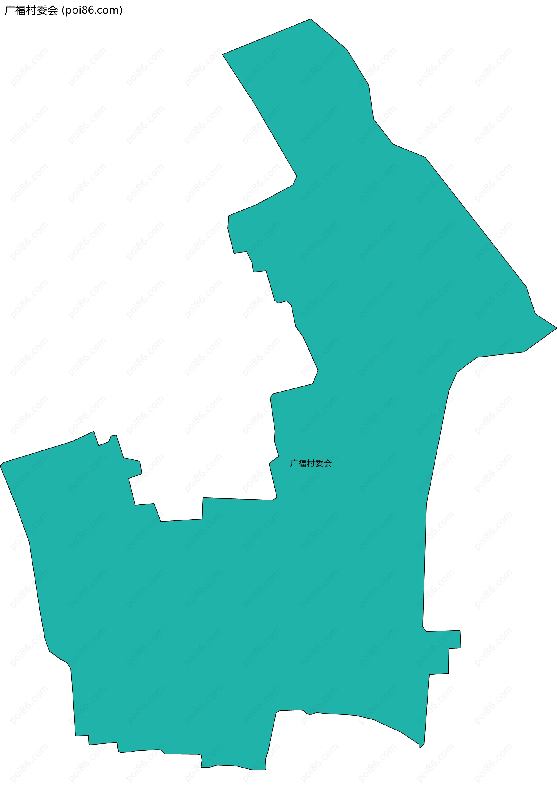 广福村委会边界地图