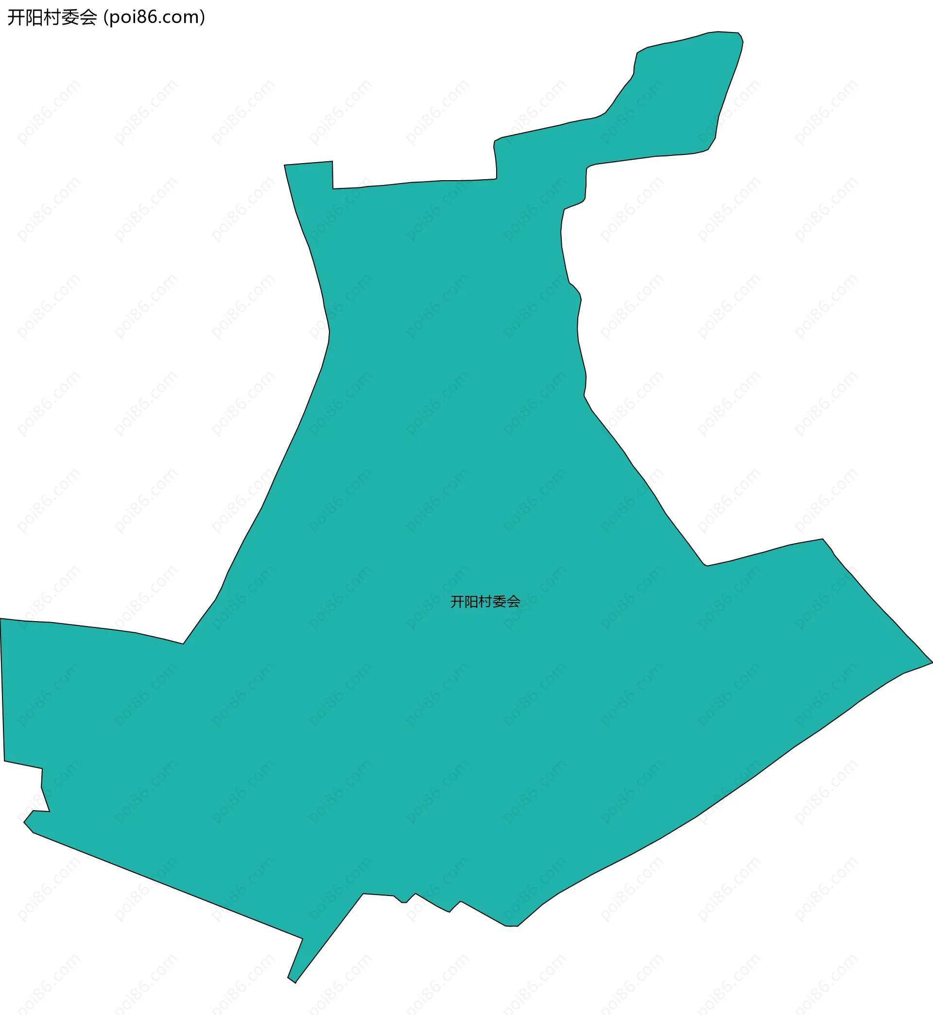 开阳村委会边界地图