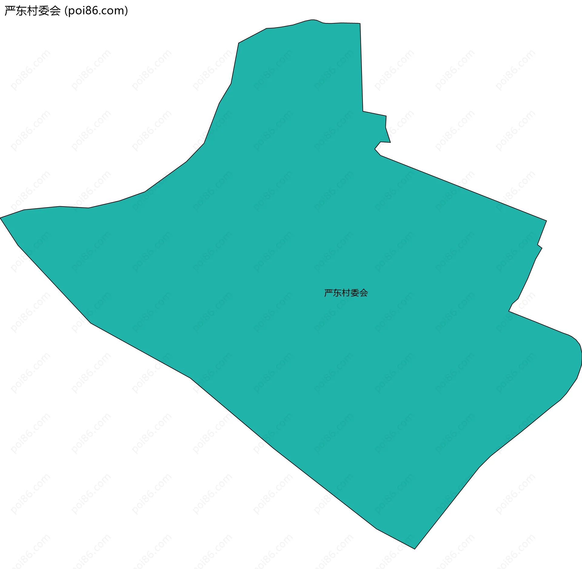 严东村委会边界地图