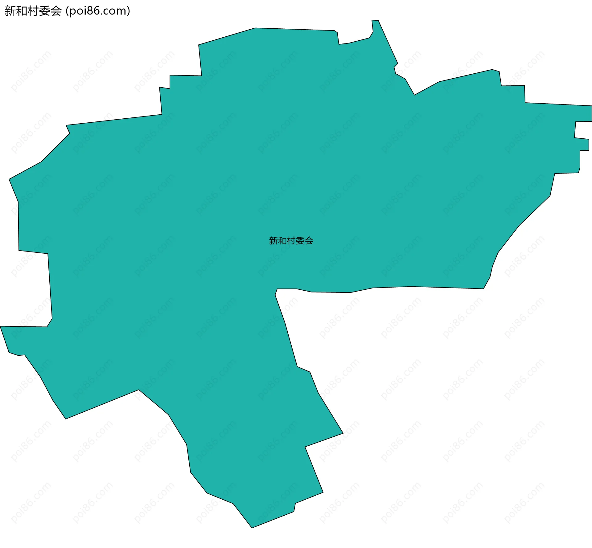新和村委会边界地图