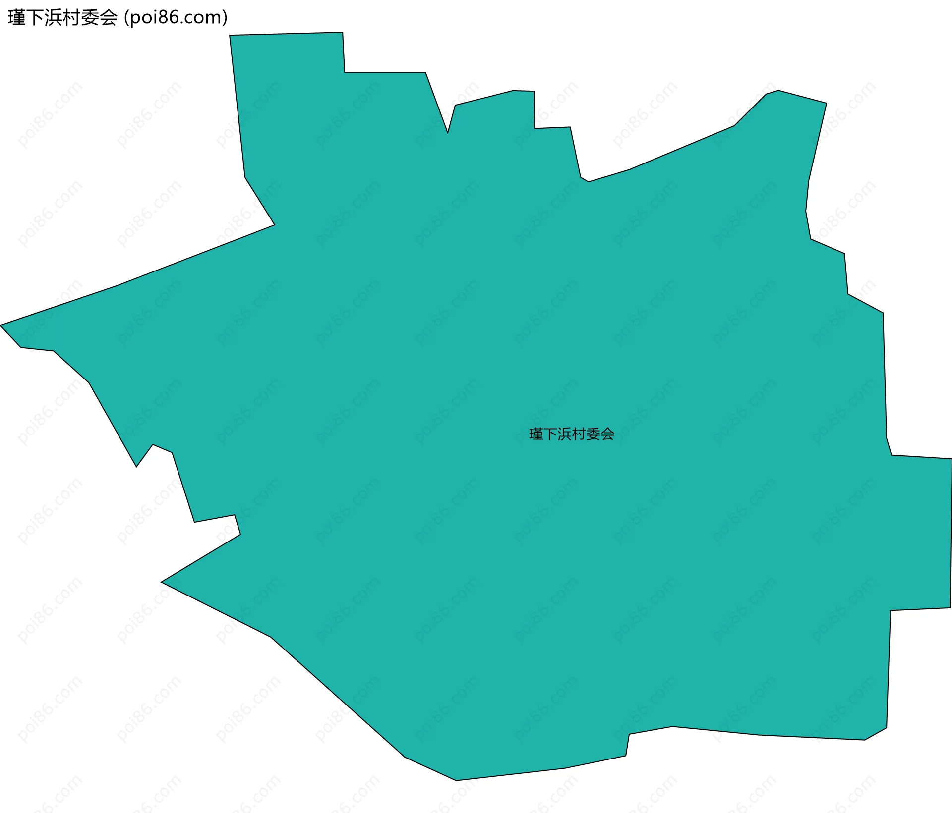 瑾下浜村委会边界地图